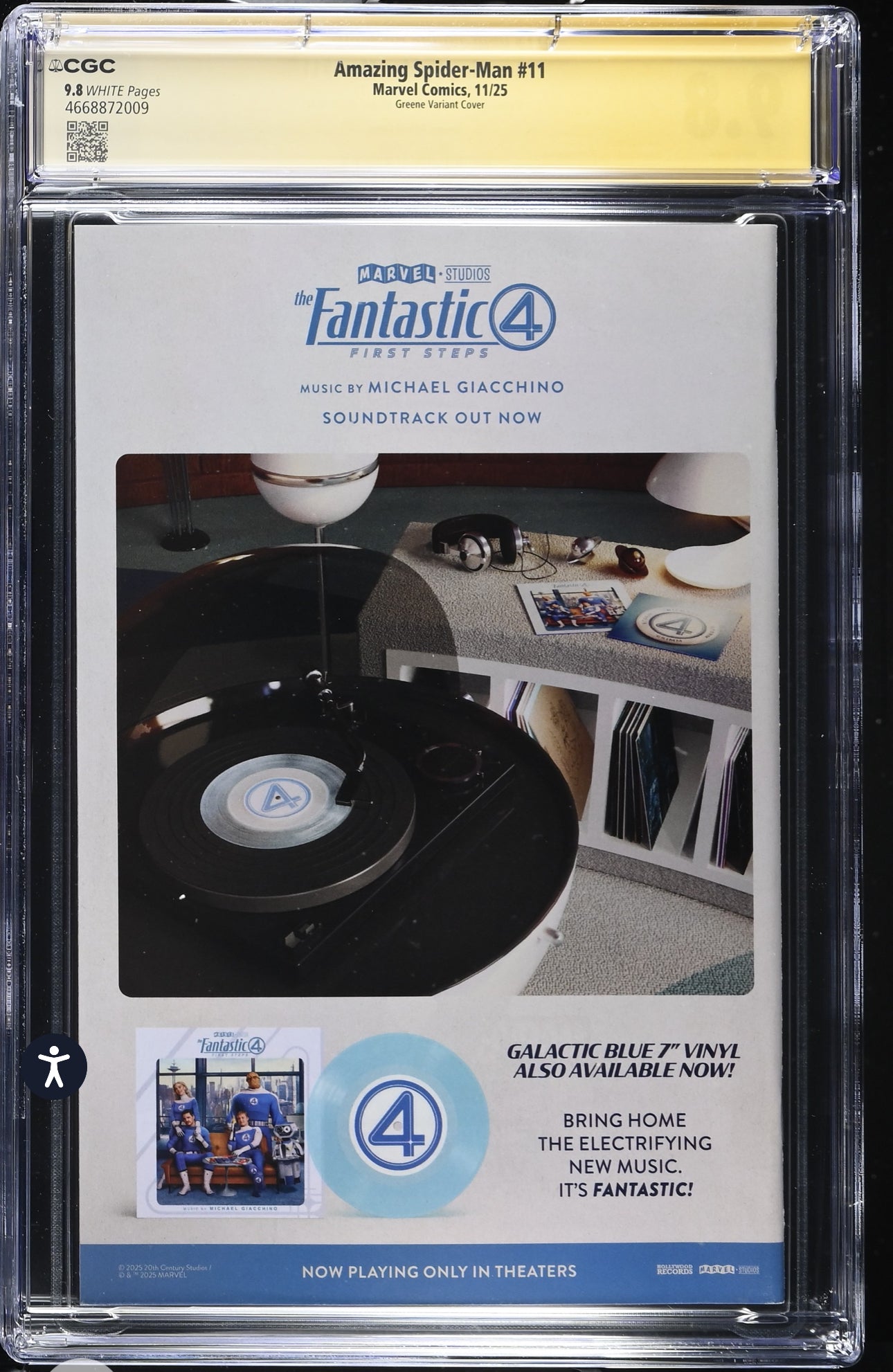 Amazing Spiderman #11 CGC SS 9.8 Signed By Sanford Greene (Marvel, 2025)