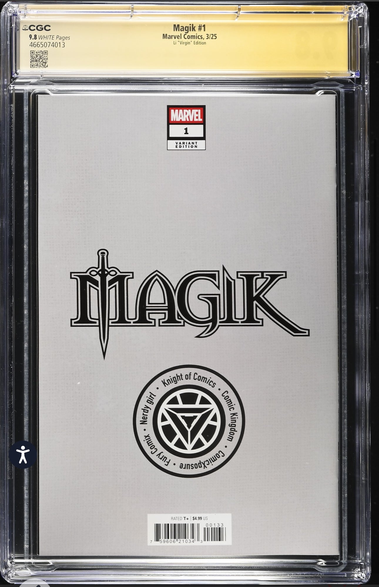 MAGIK #1 CGC SS 9.8 (Leirix Variant 1:100) Signed By Leirix