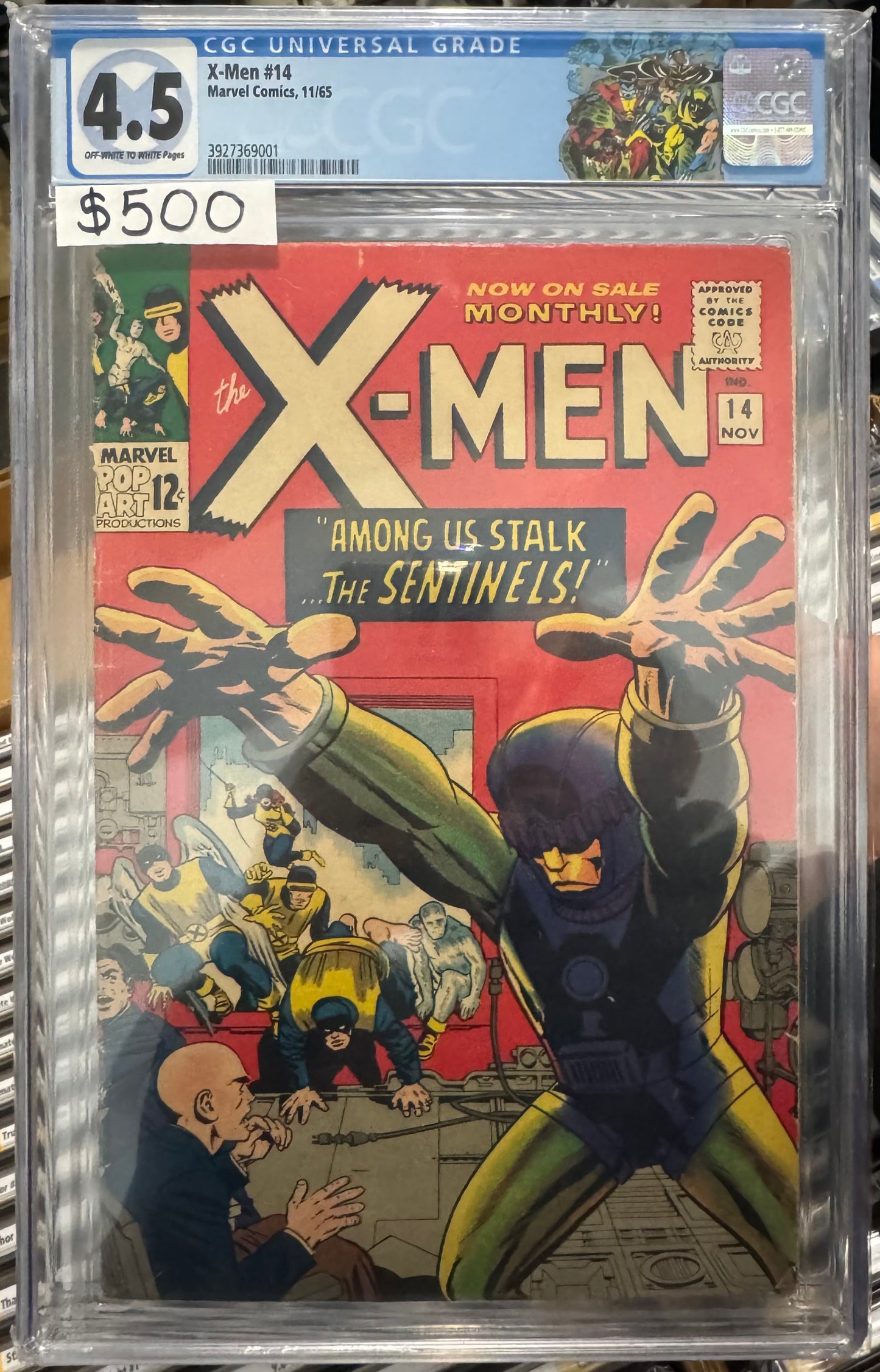 X-Men #14 CGC 4.5 (Marvel, 1965) w/ Custom Label 1st Appearance of Sentinels