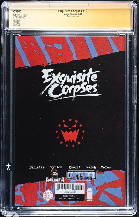 EXQUISITE CORPSES #10 CGC SS 9.8 Zavala Foil Signed By James Tynion & Walsh
