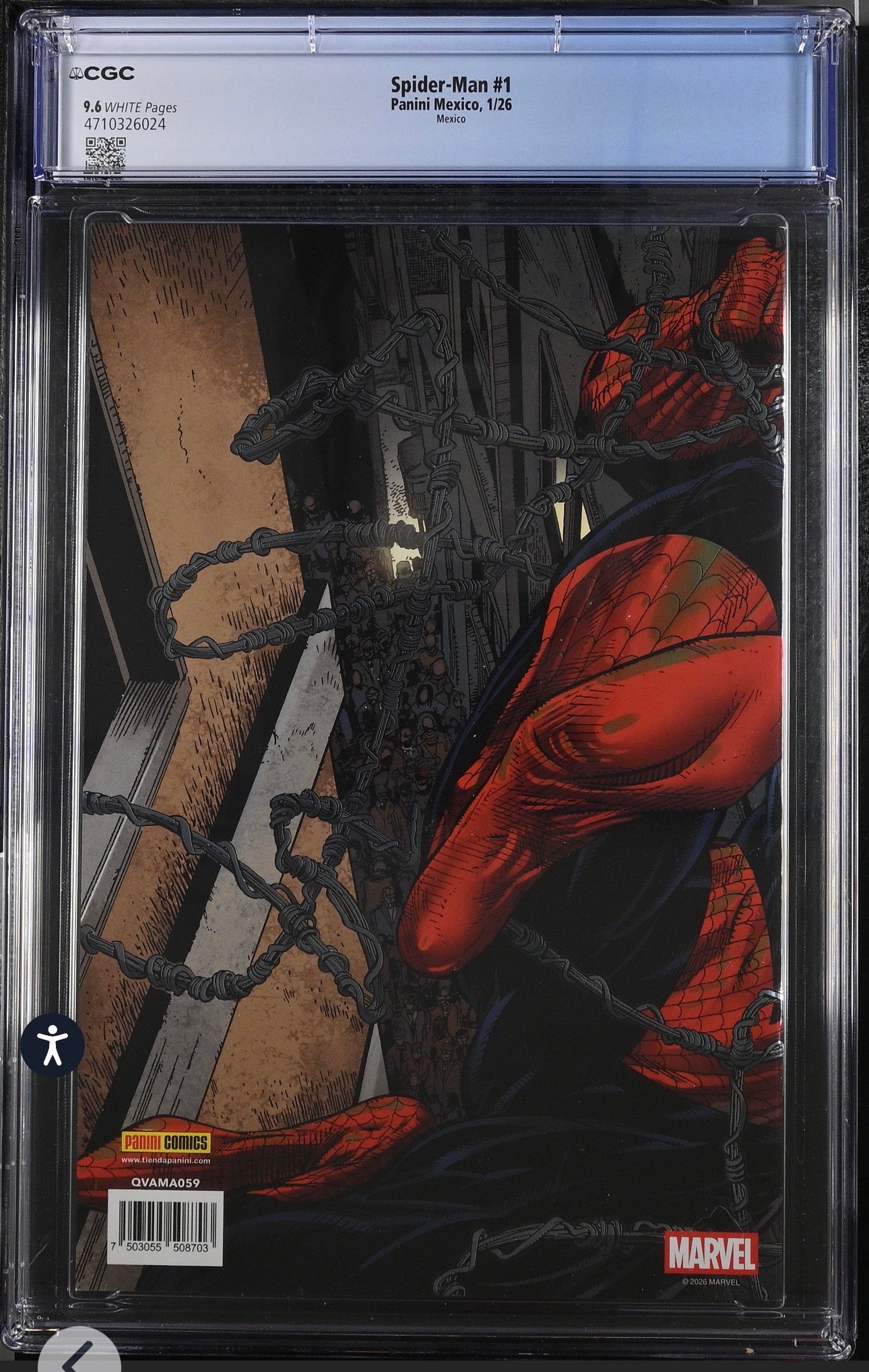 Spider-Man #1 CGC 9.6 McFarlane Wraparound Foil Cover (1/26), Panini Mexico