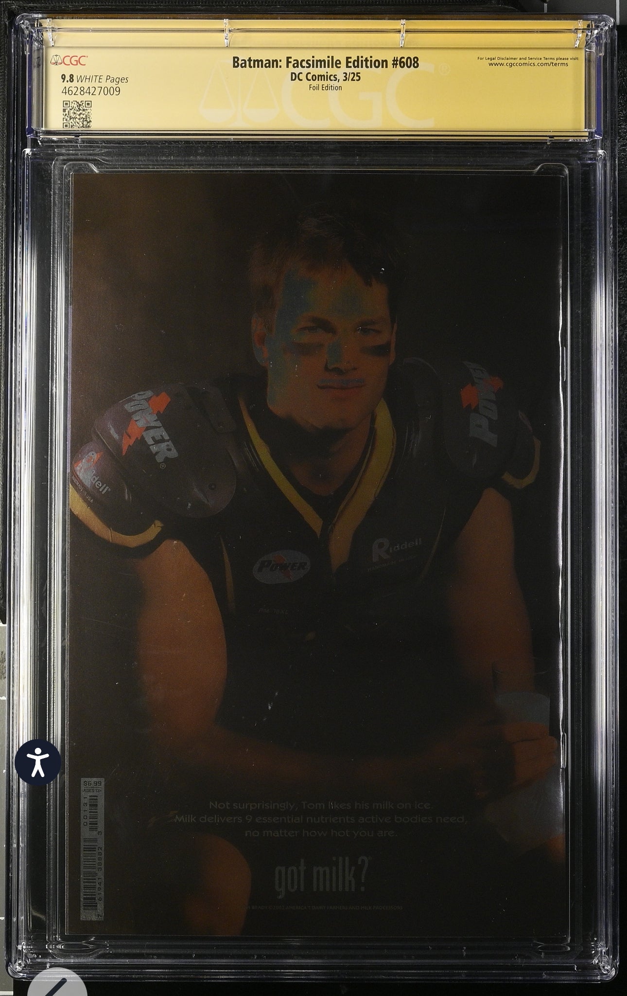 Batman #608 CGC SS 9.8 (DC, Facsimile Foil) Signed By Jim Lee