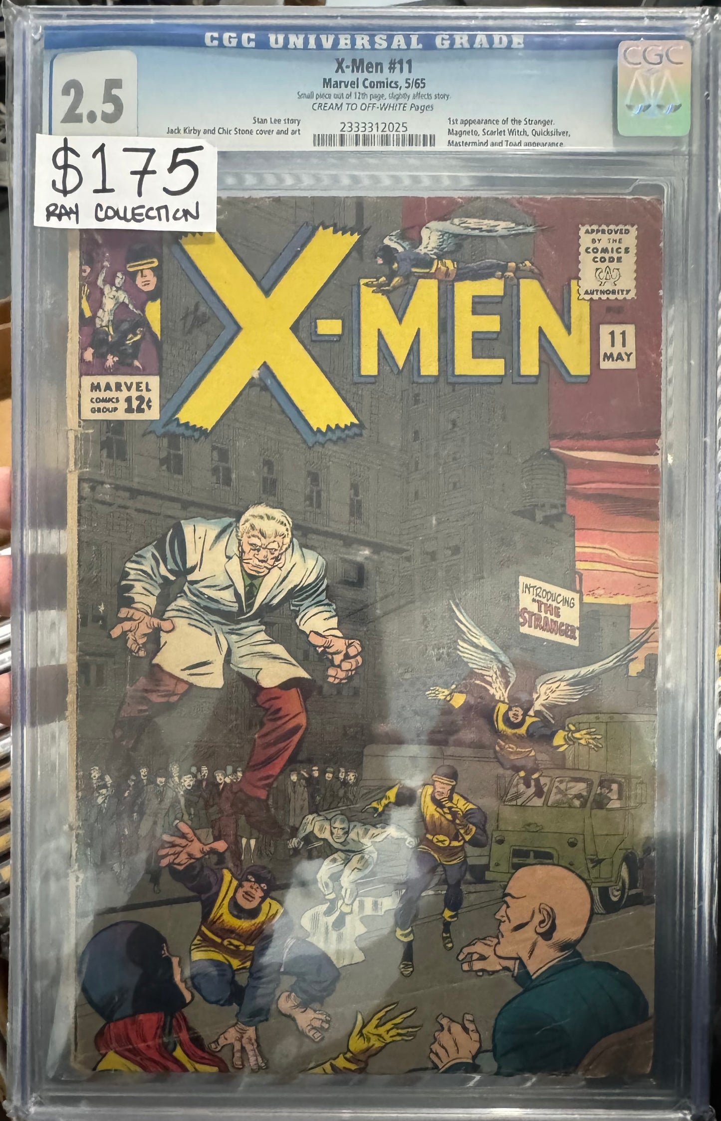 X-Men #11 CGC 2.5 (Marvel, 1965)