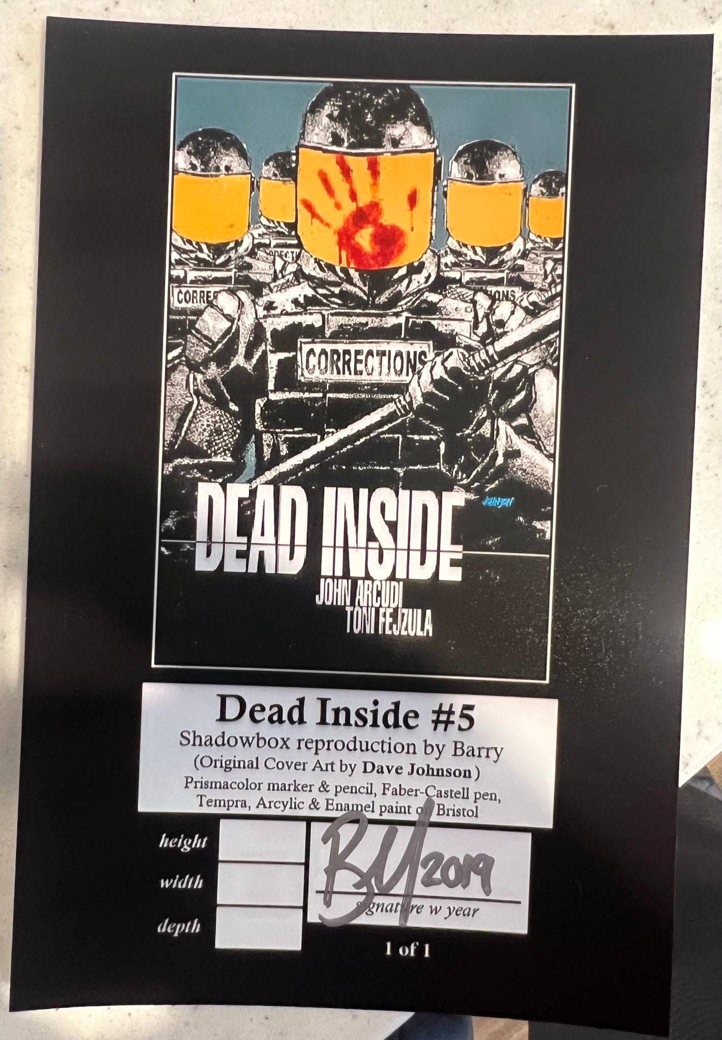 Dead Inside Shadowbox by Barry (A One of a Kind Shadowbox Art)