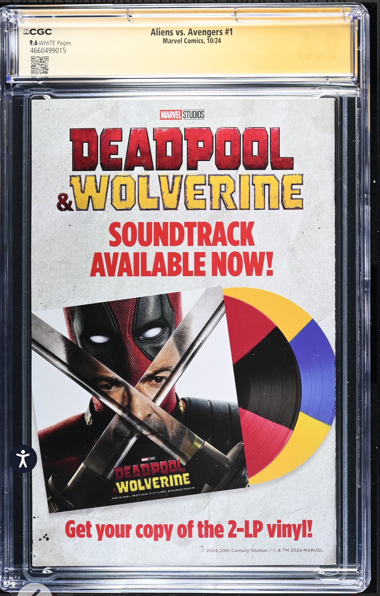 Aliens vs Avengers #1 CGC SS 9.6 (Marvel, 2024) Signed By Jonathan Hickman & Esad Ribic