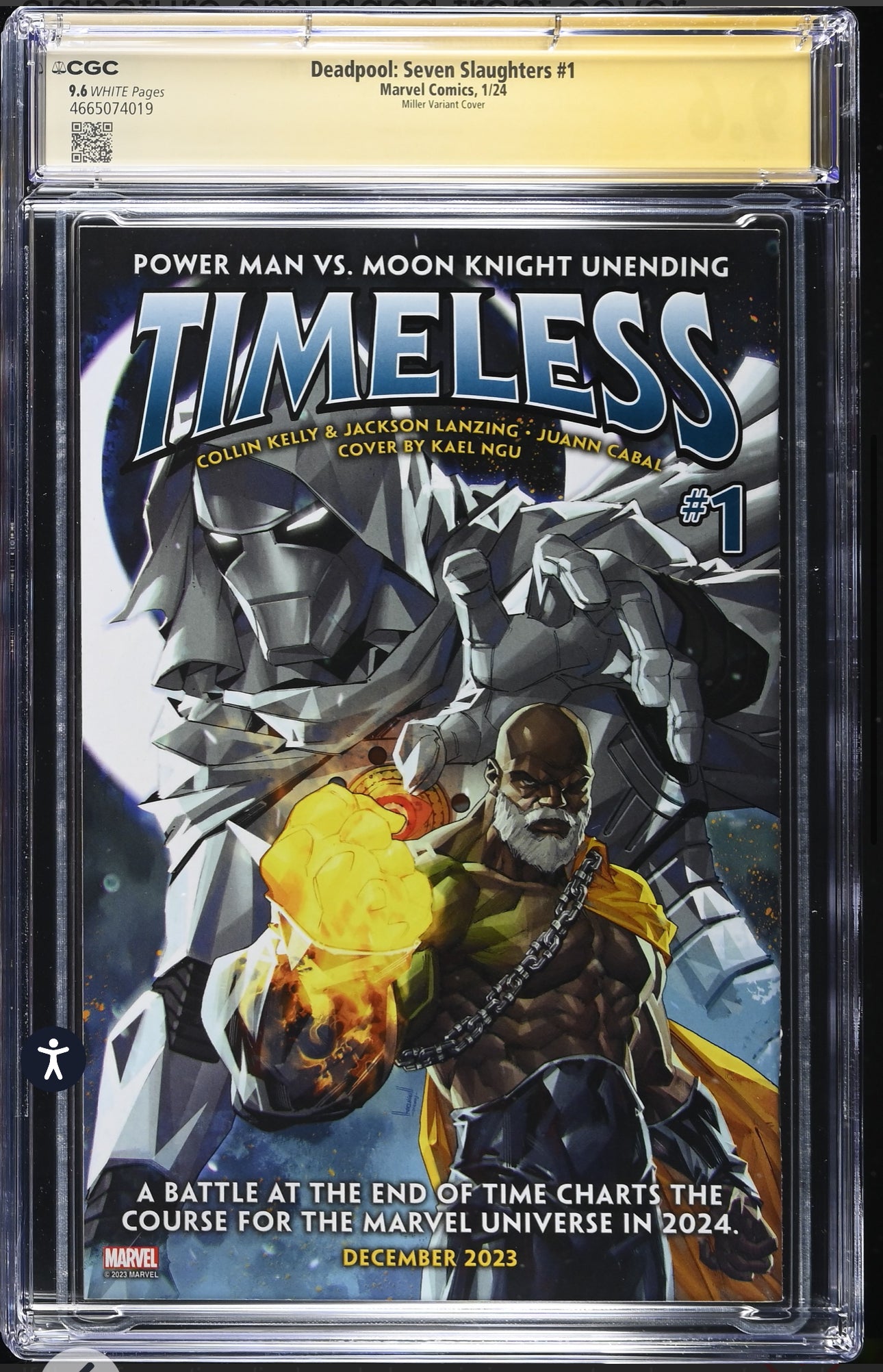 Deadpool: Seven Slaughters #1 CGC SS 9.6 Signed By Frank Miller, Greg Land & Whilce Portacio (Marvel,