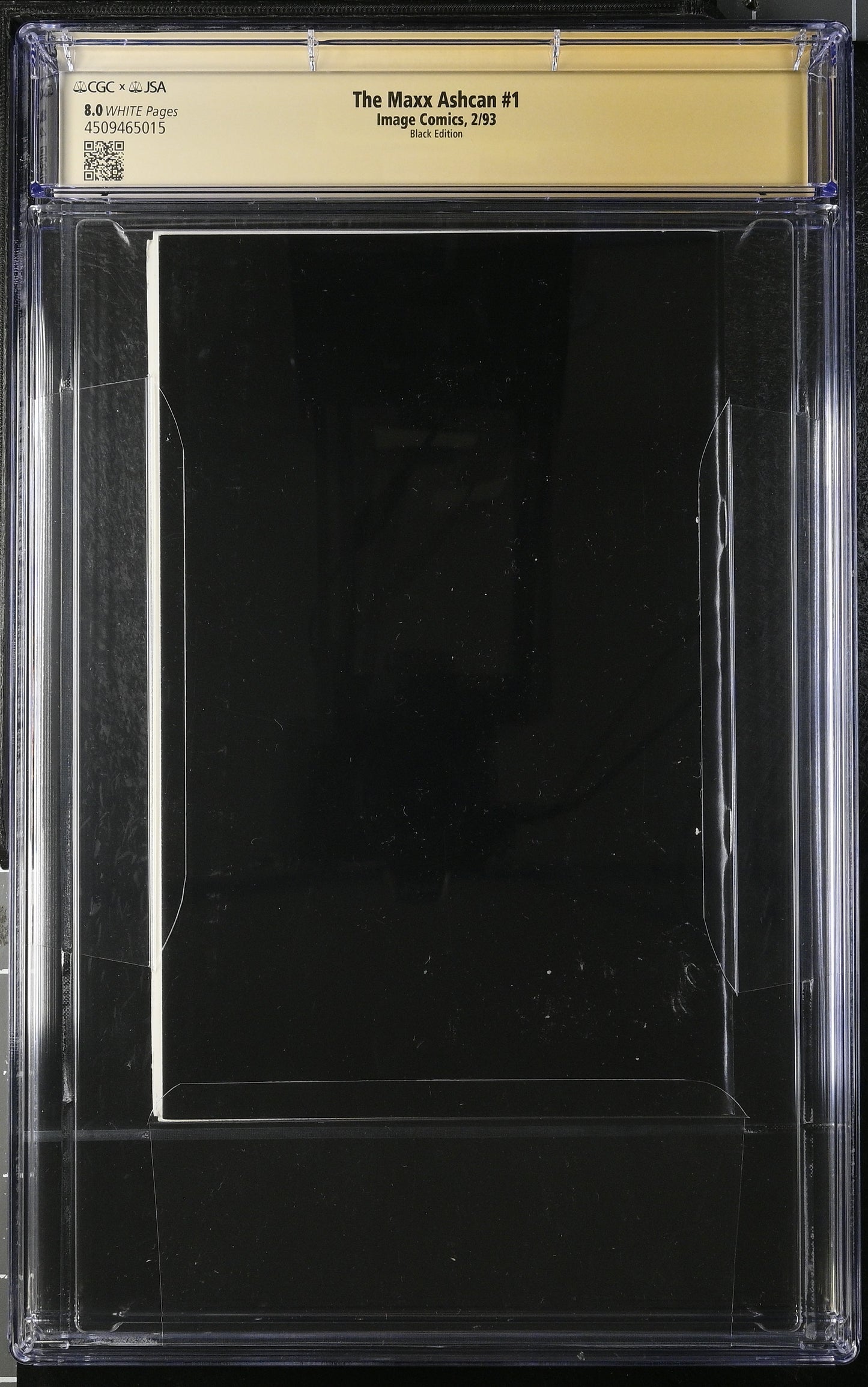The Maxx Ashcan #1 CGC X JSA 8.0 (Image, 1993 Black Edition) Signed By Sam Keith