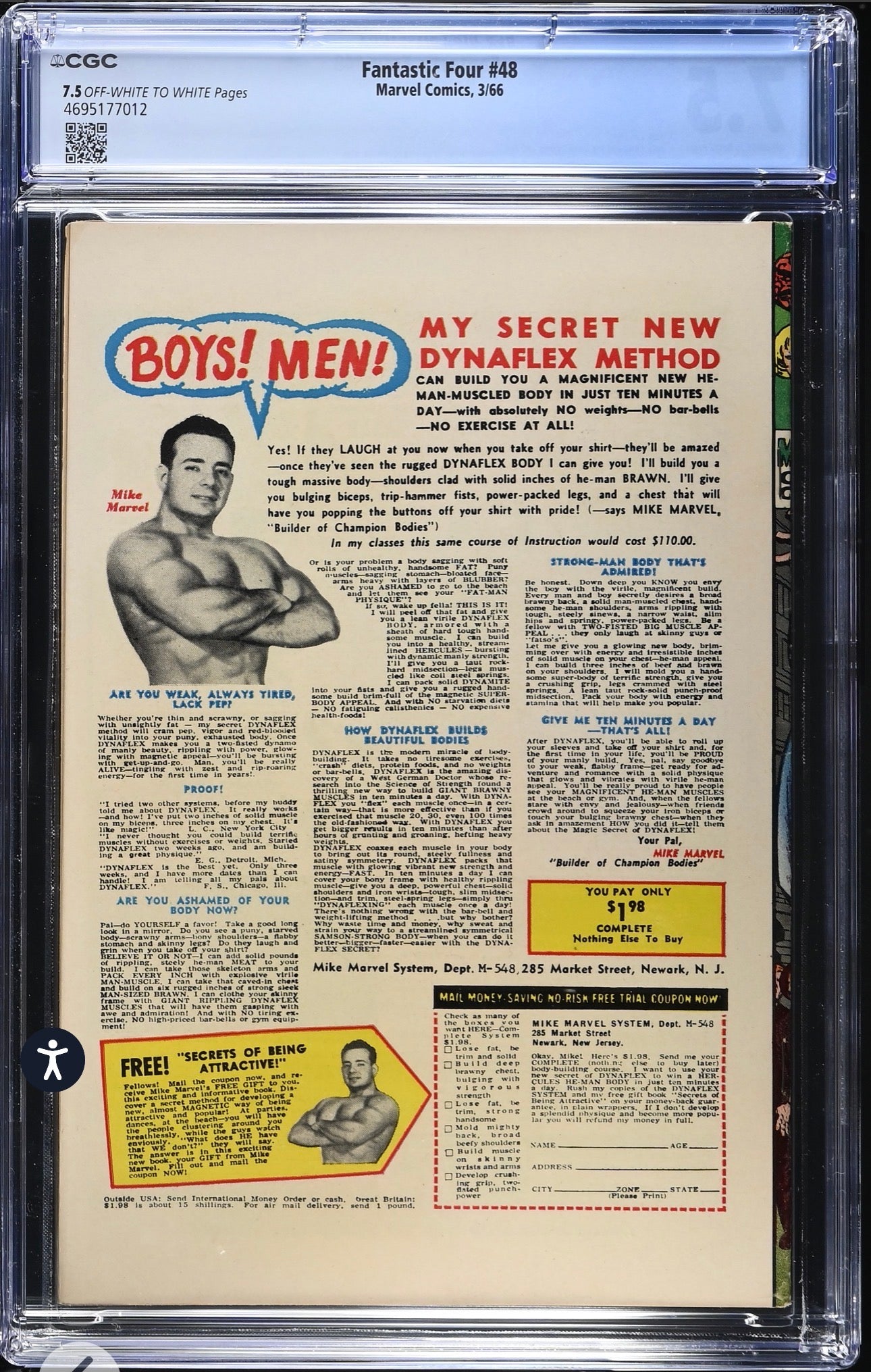 Fantastic Four #48 CGC 7.5 (Marvel, 1966) 1st App Of Silver Surfer & Galactus