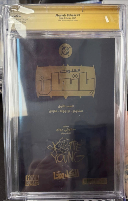 Absolute Batman #1 CGC SS 9.8 Signed BY Skottie Young, ascott Snyder & Nick Dragotta (UAE) FOMO Books