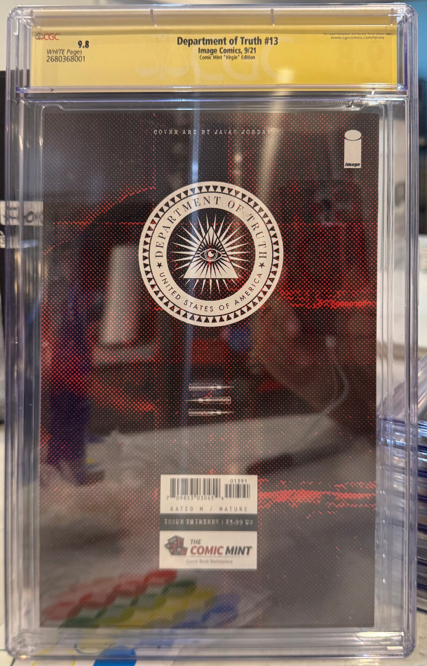 Department of Truth CGC SS 9.8 (Image, 2021) Signed by Javan Jordan