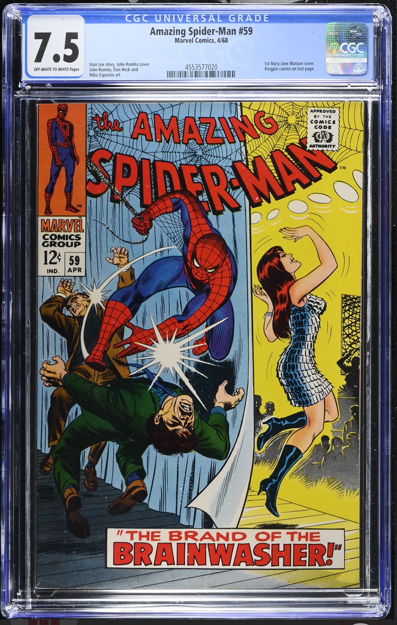 Amazing Spider-Man #59 CGC 7.5 (Marvel, 1968) 1st Cover Mary Jane Watson