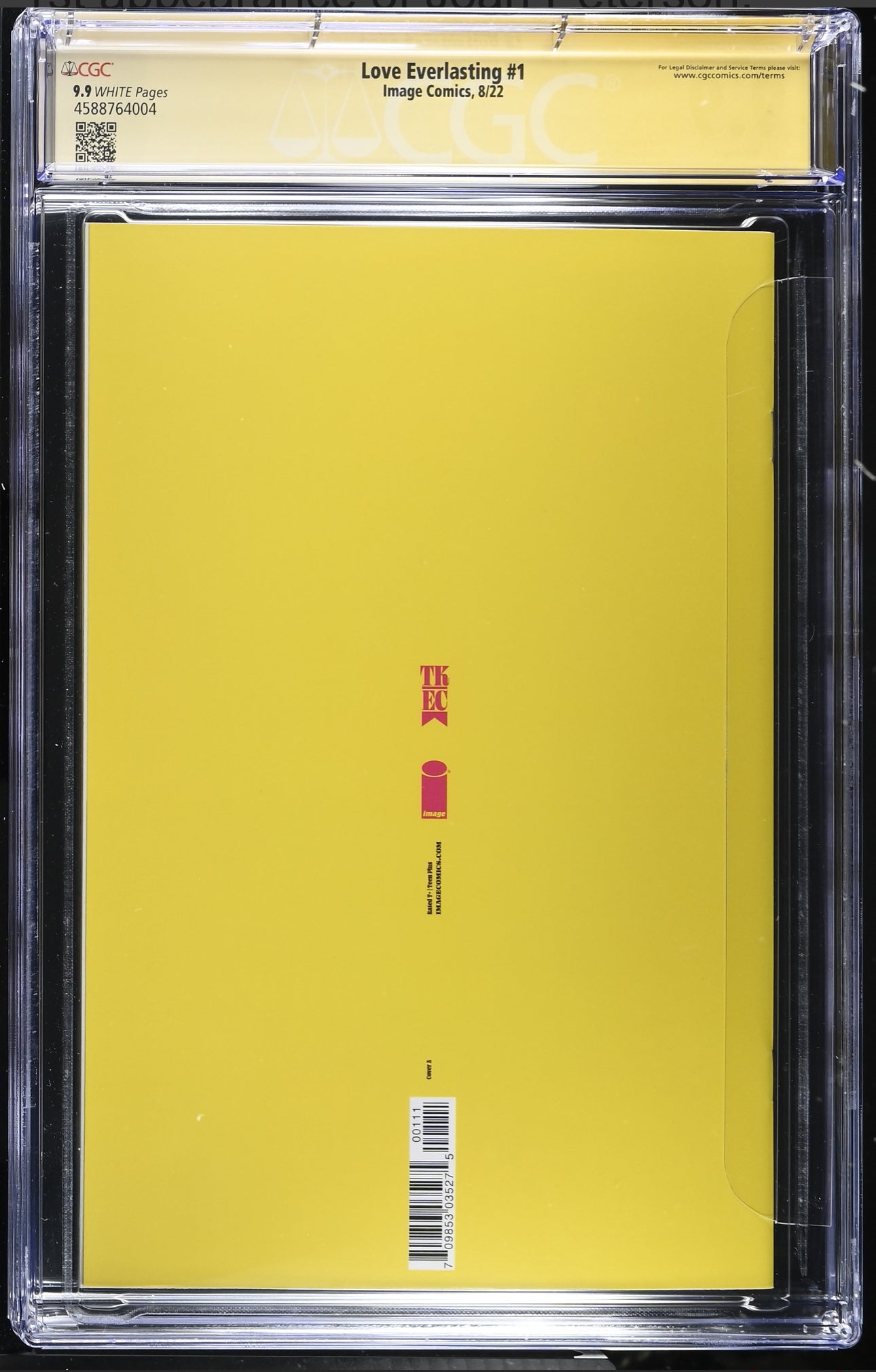 Love Everlasting #1 CGC SS 9.9 (Image, 2022) Signed by Tom King