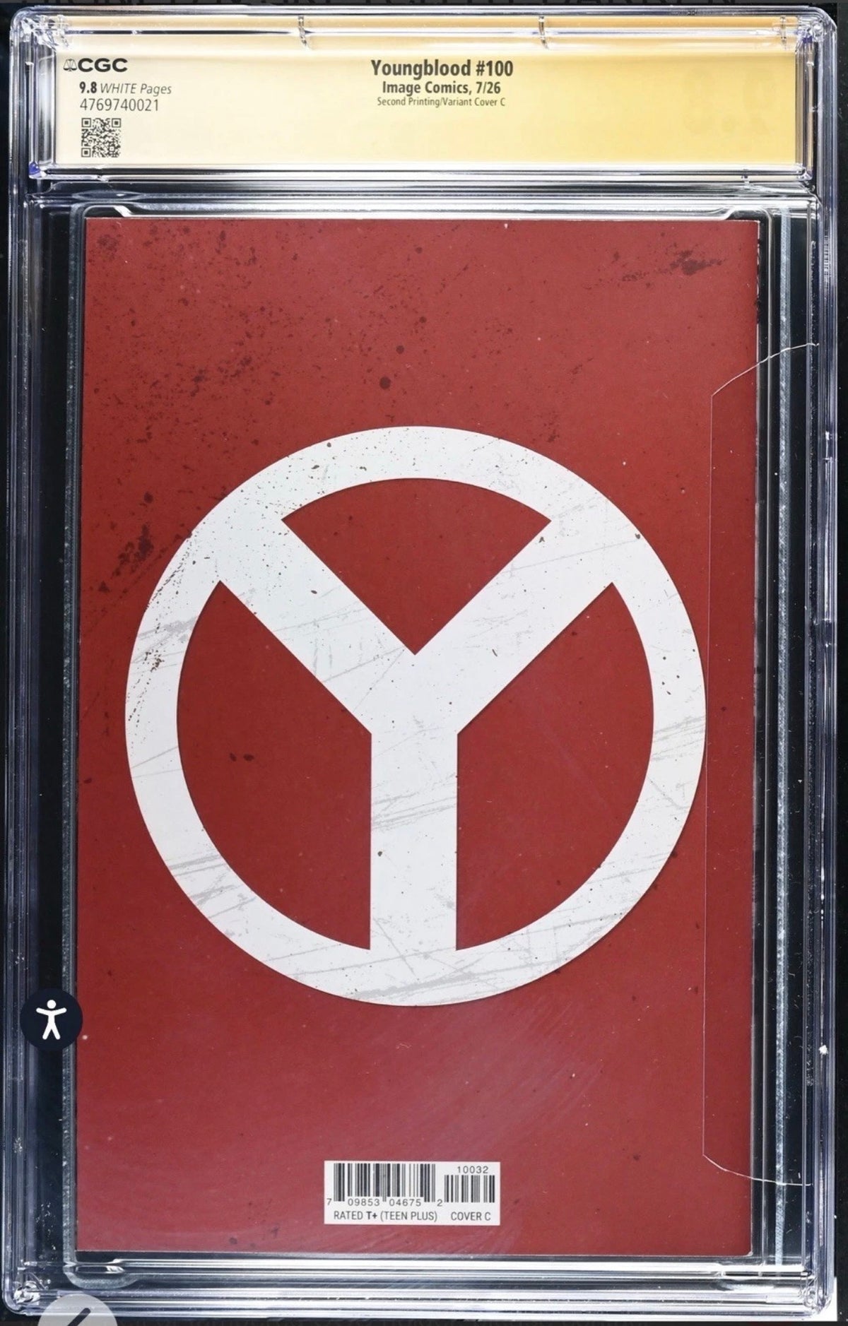 Youngblood #100 CGC SS 9.8 Signed & Sketched By Darren Auck, Trish Forstner, Steve Geiger & Kevin Conrad (Image, 2026)