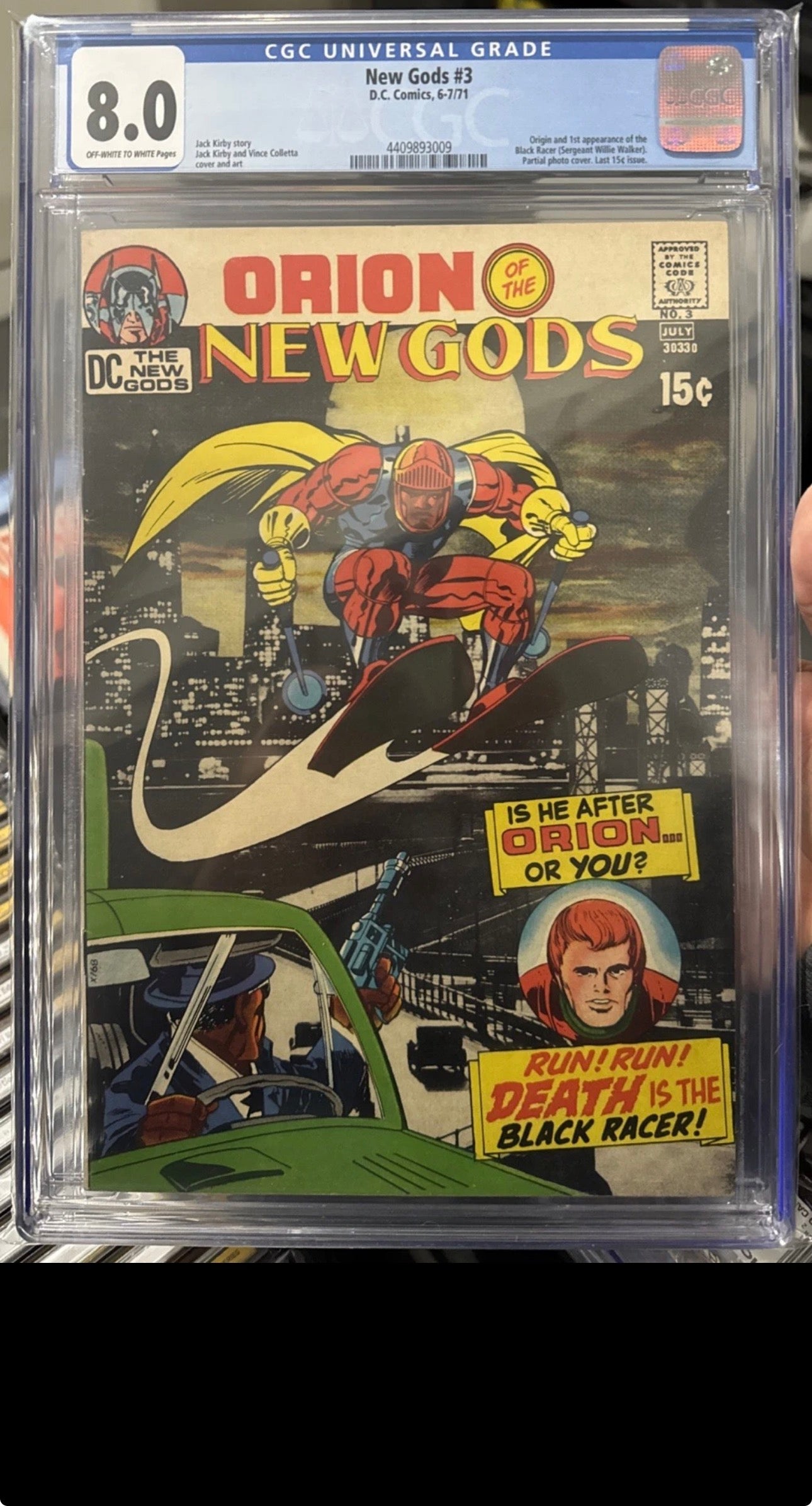 NEW GODS #3 CGC 8.0 (DC, 1971) 1st Appearance Of The Black Racer