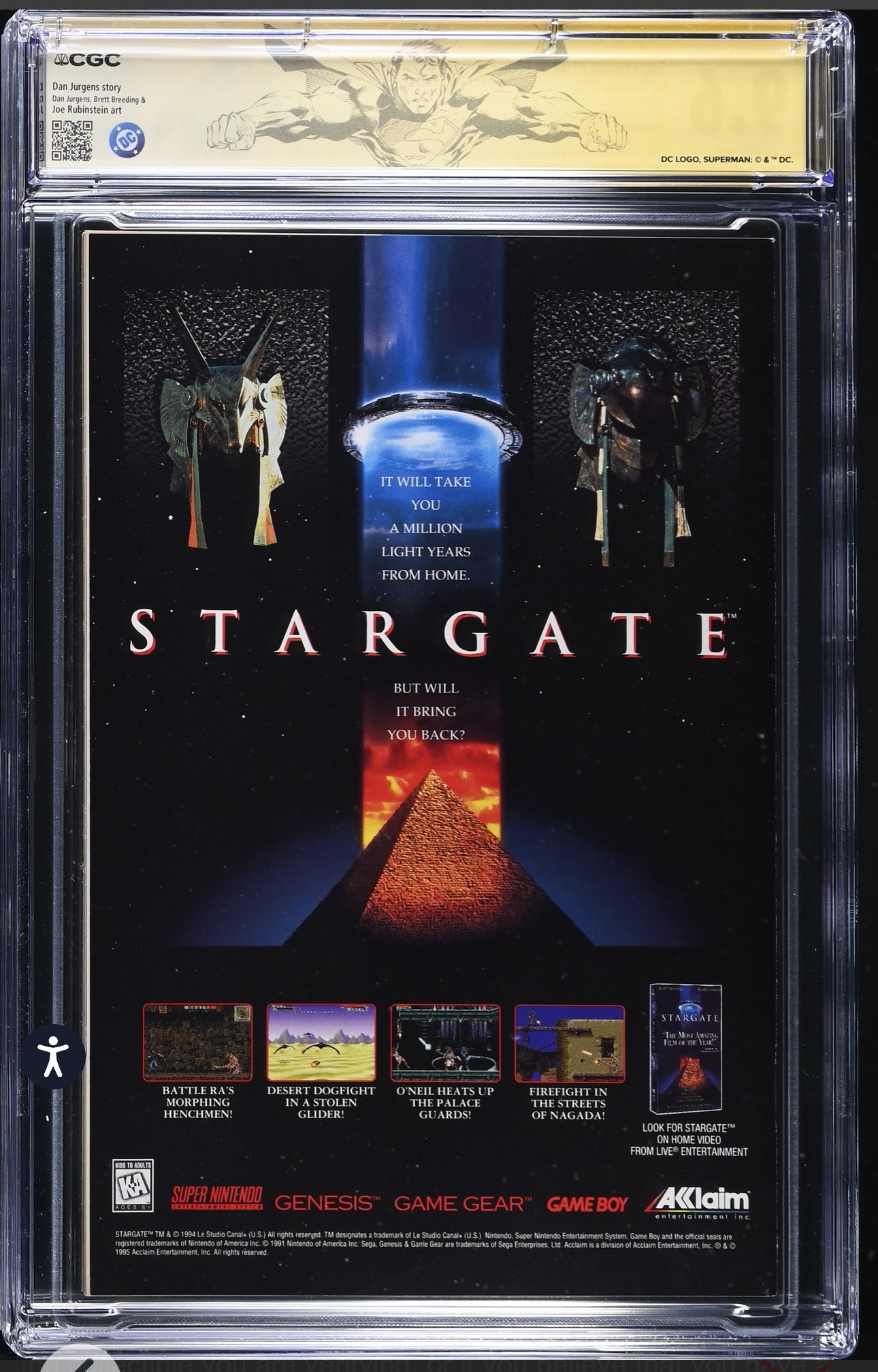 Superman #100 CGC SS 9.6 (DC, 1995) Foil Edition Signed by Brett Breeding, Dan Jurgens & Joe Rubinstein