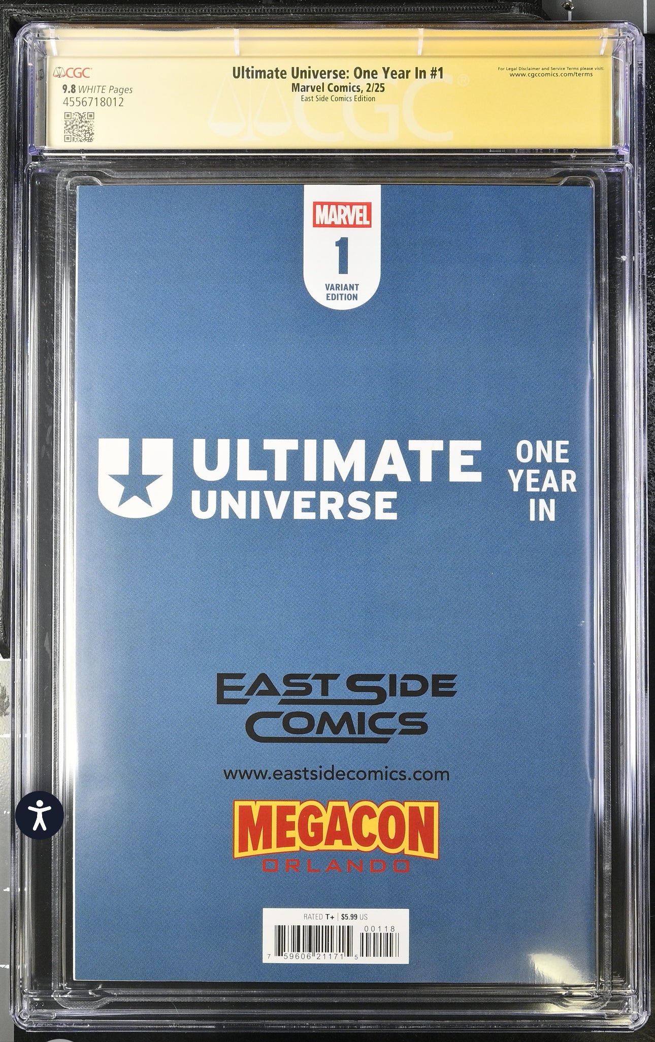 ULTIMATE UNIVERSE ONE YEAR IN #1 CGC SS 9.8 (Marvel, 2025) 2x Signed (Inhyuk Lee, Chris Condon)