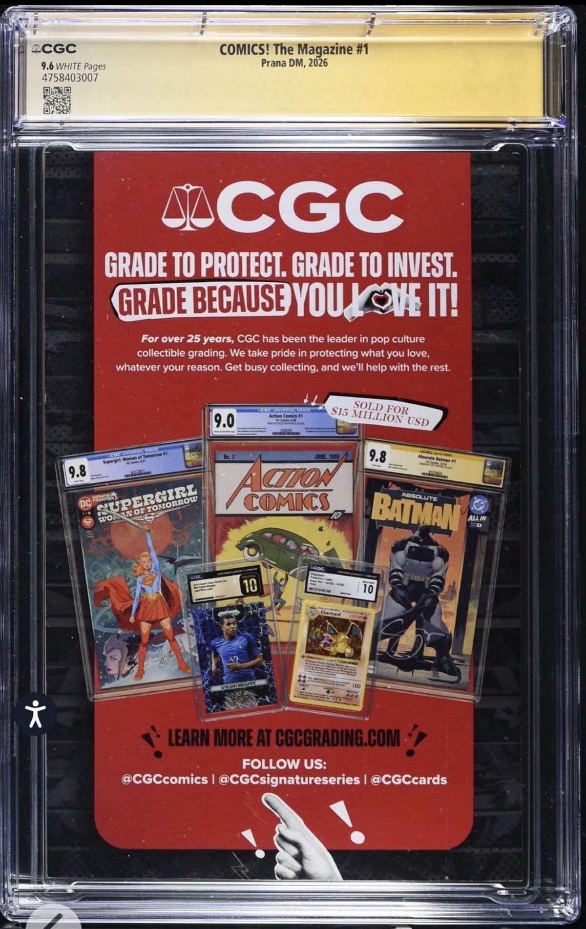Comics! The Magazine #1 CGC SS 9.6 Signed By Scott Snyder & Nick Dragotta (2026)