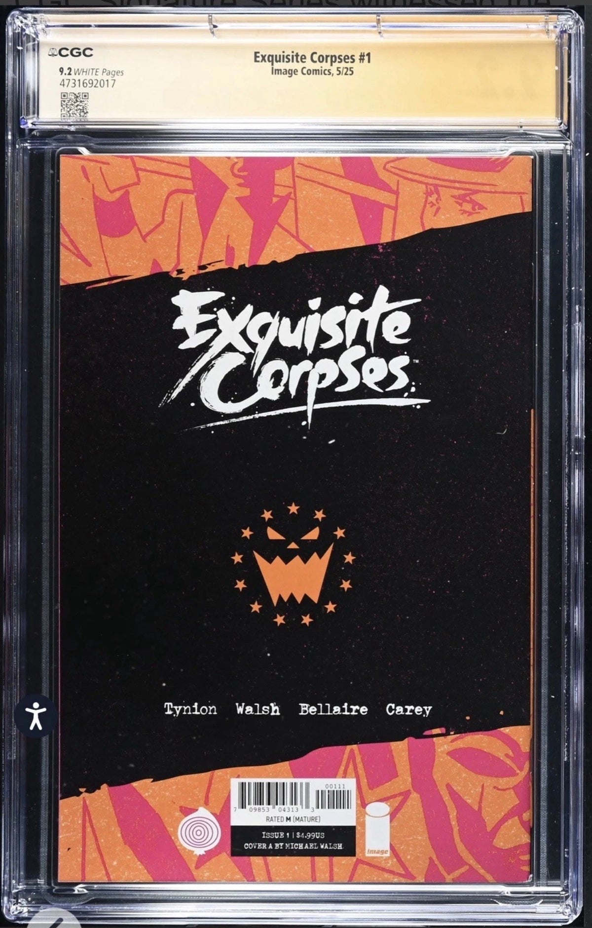 Exquisite Corpses #1 CGC SS 9.2 Signed By James Tynion IV & Michael Walsh (Image, 2025) Cover A