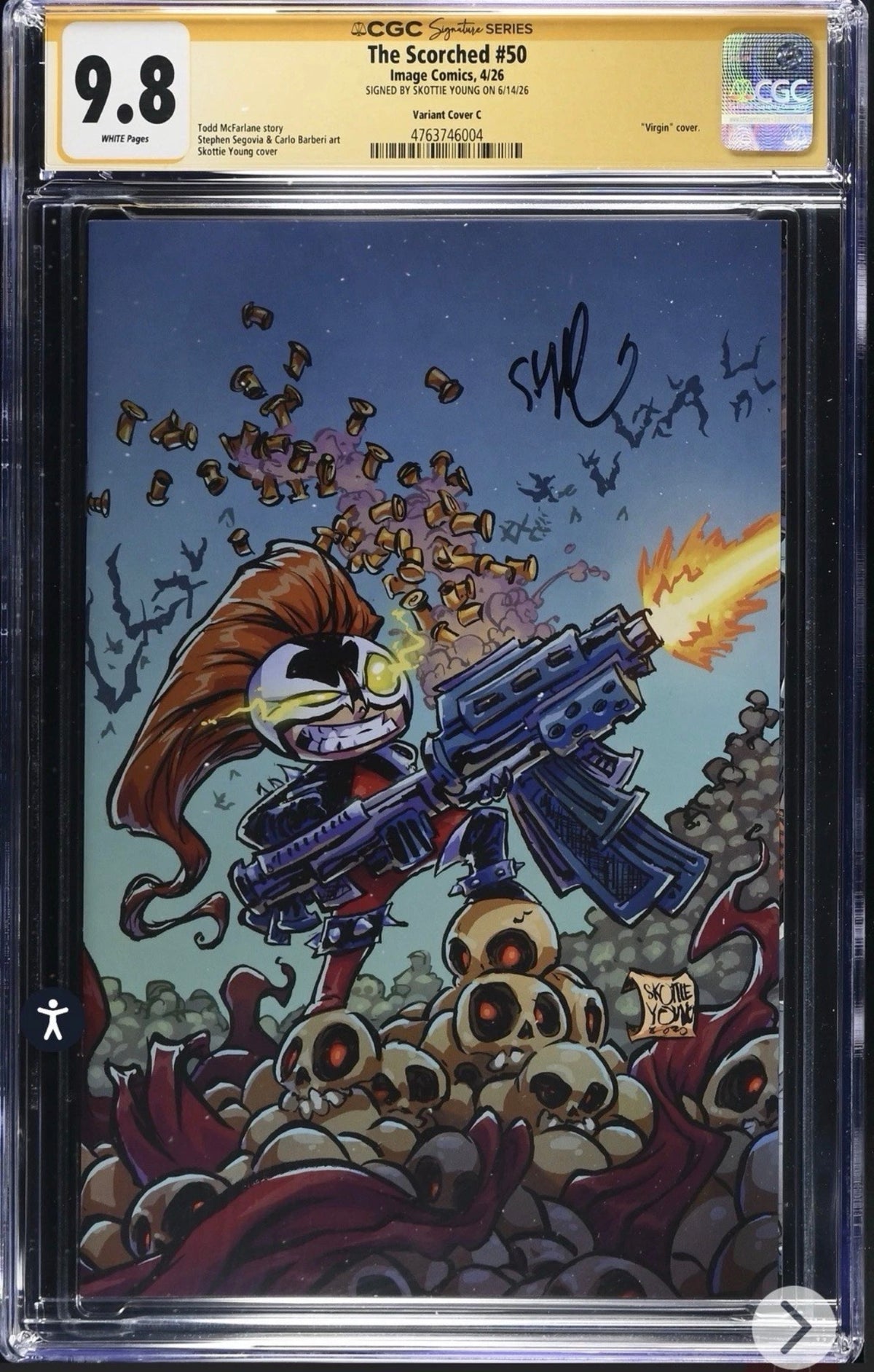 The Scorched #50 CGC SS 9.8 Signed By Skottie Young (Image, 2026 Variant)