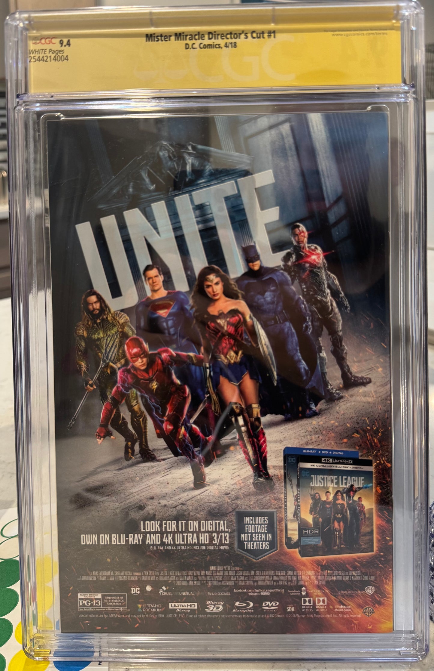 Mister Miracle Director's Cut #1 CGC SS 9.4 Signed By Tom King & Mitch Gerards (DC, 2018)