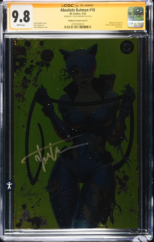 Absolute Batman #18 Tyler Kirkham GOLD FOIL SET CGC SS 9.8 Signed Set Of 3