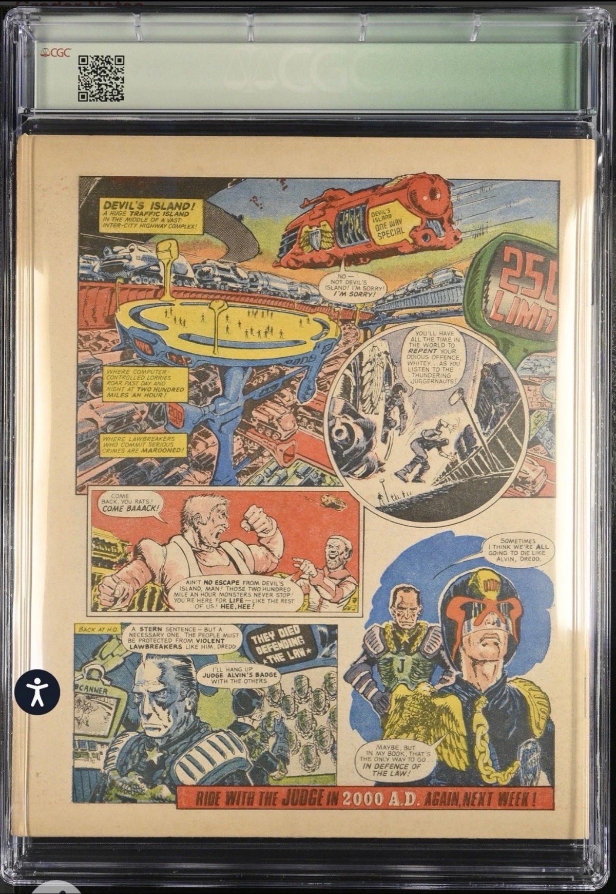 2000 A.D. #2 CGC Qualified 7.5 (IPC, 1977) First Appearance Of Judge Dredd