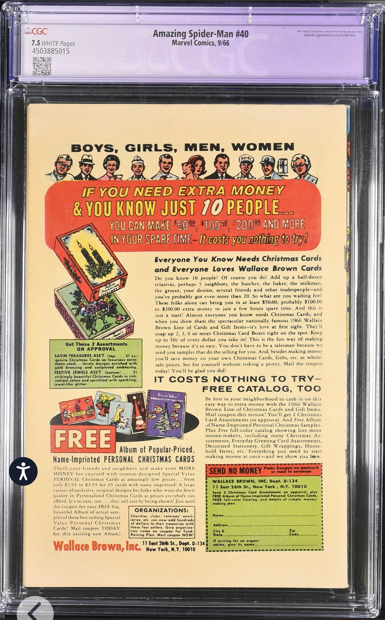 Amazing Spider-Man #40 CGC 7.5 Restored (Marvel, 1966) Origin Of Green Goblin