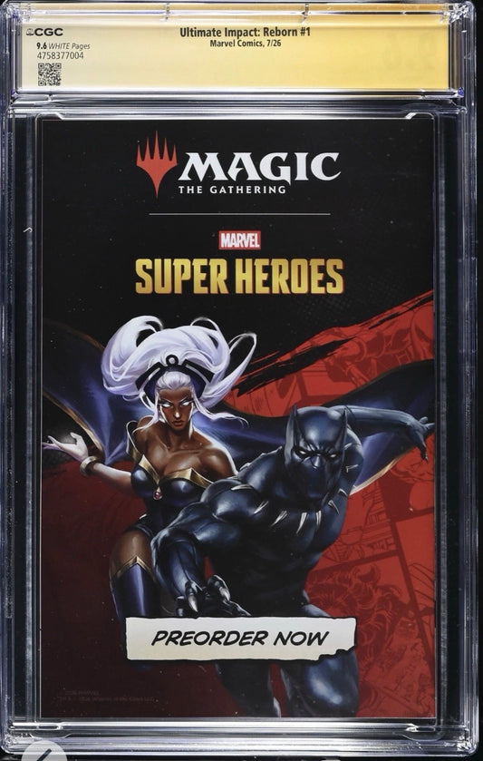 ULTIMATE IMPACT REBORN #1 CGC SS 9.6 Signed By BEN HARVEY MARVEL 2026
