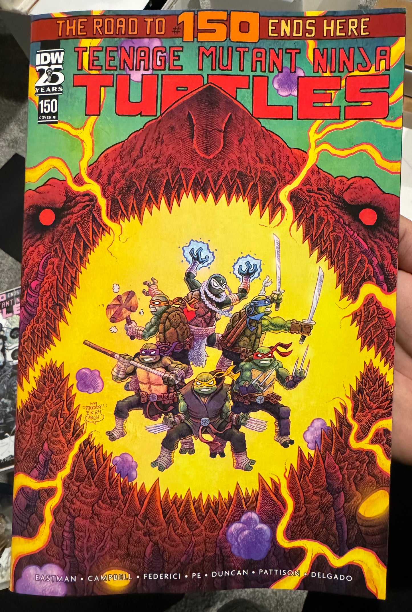 Teenage Mutant Ninja Turtles #150 (IDW, 2011) 1:10 Retailer Incentive Variant by Buster Moody