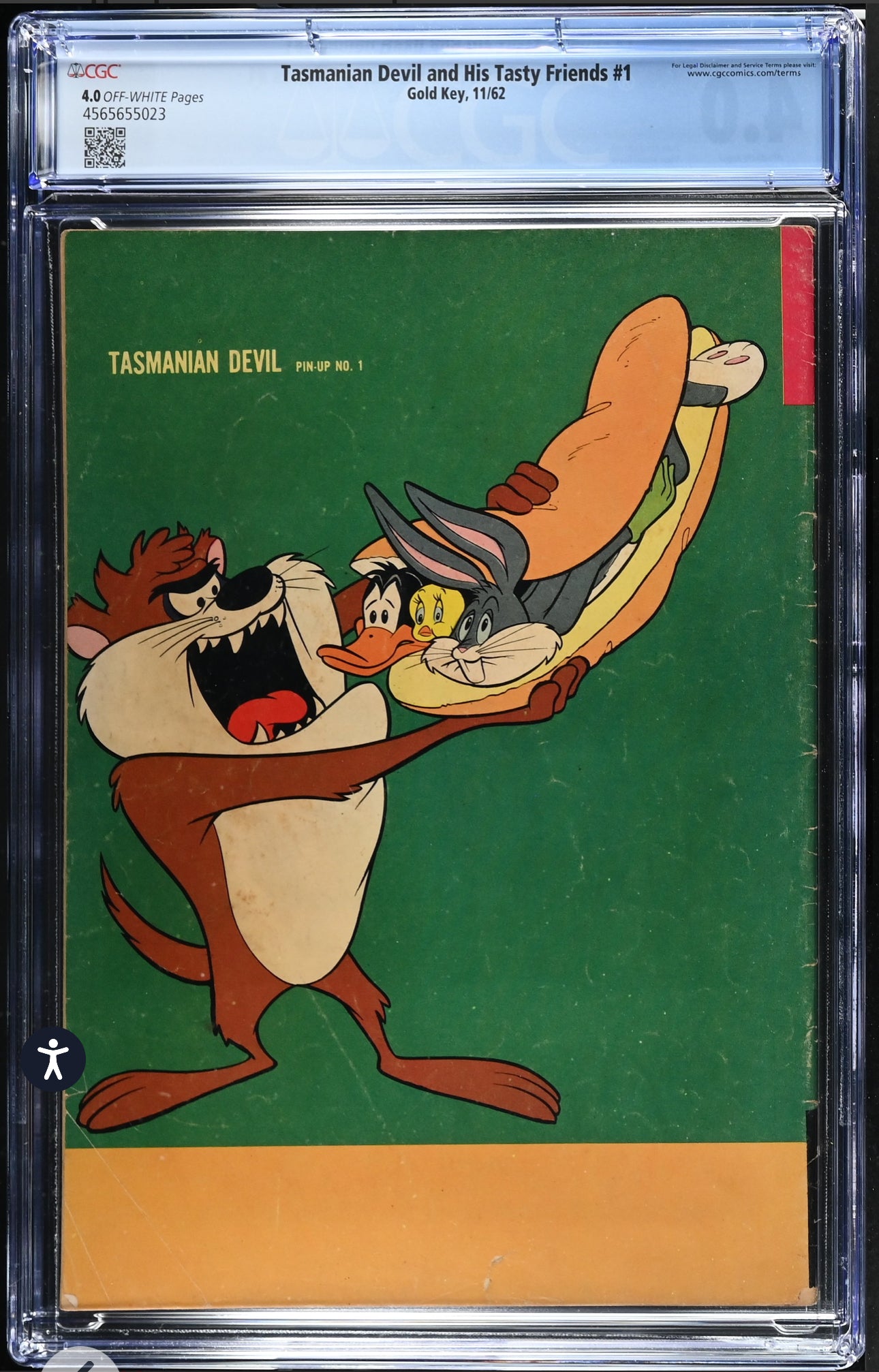 Tasmanian Devil & His Tasty Friends #1 CGC 4.0 (Gold Key, 1962)