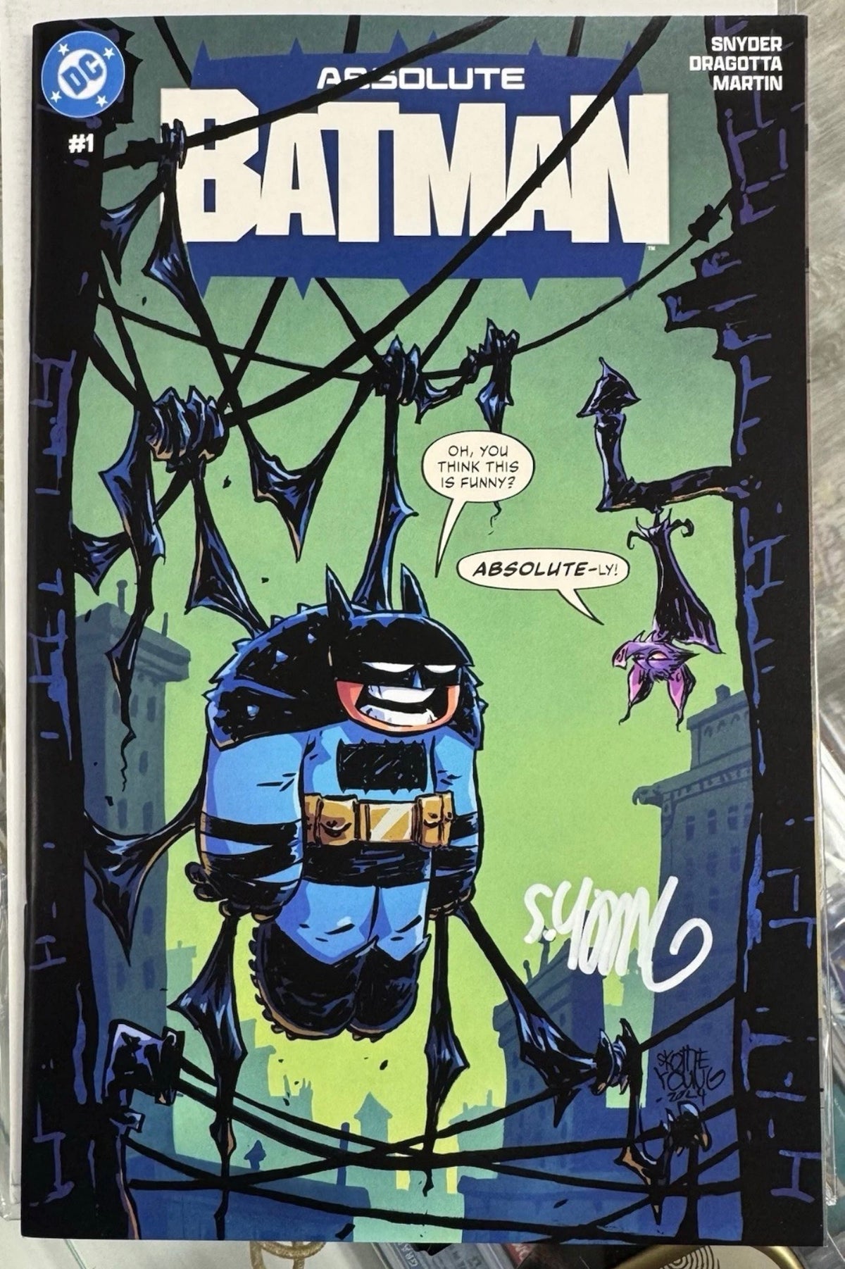 Absolute Batman #1 Signed By Skottie Young With Cert Of Authenticity (DC, 2024)
