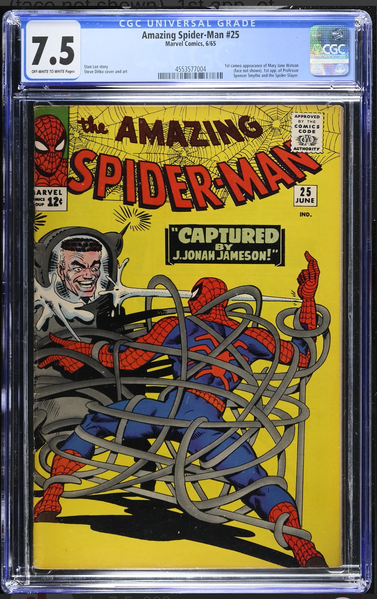 Amazing Spider-Man #25 CGC 7.5 (Marvel, 1965) 1st app. Mary Jane Watson (cameo)