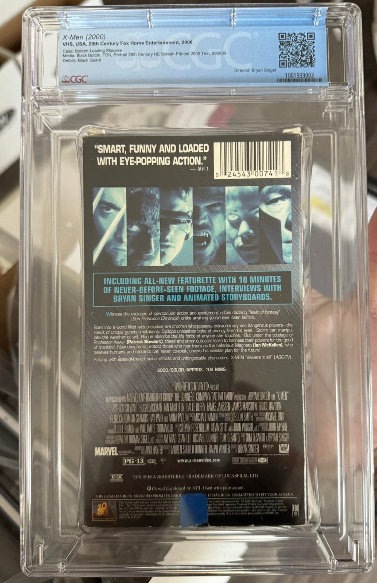 X-Men VHS CGC 8.0 (20th Century, 2000) Case 7.0, Media 9.4