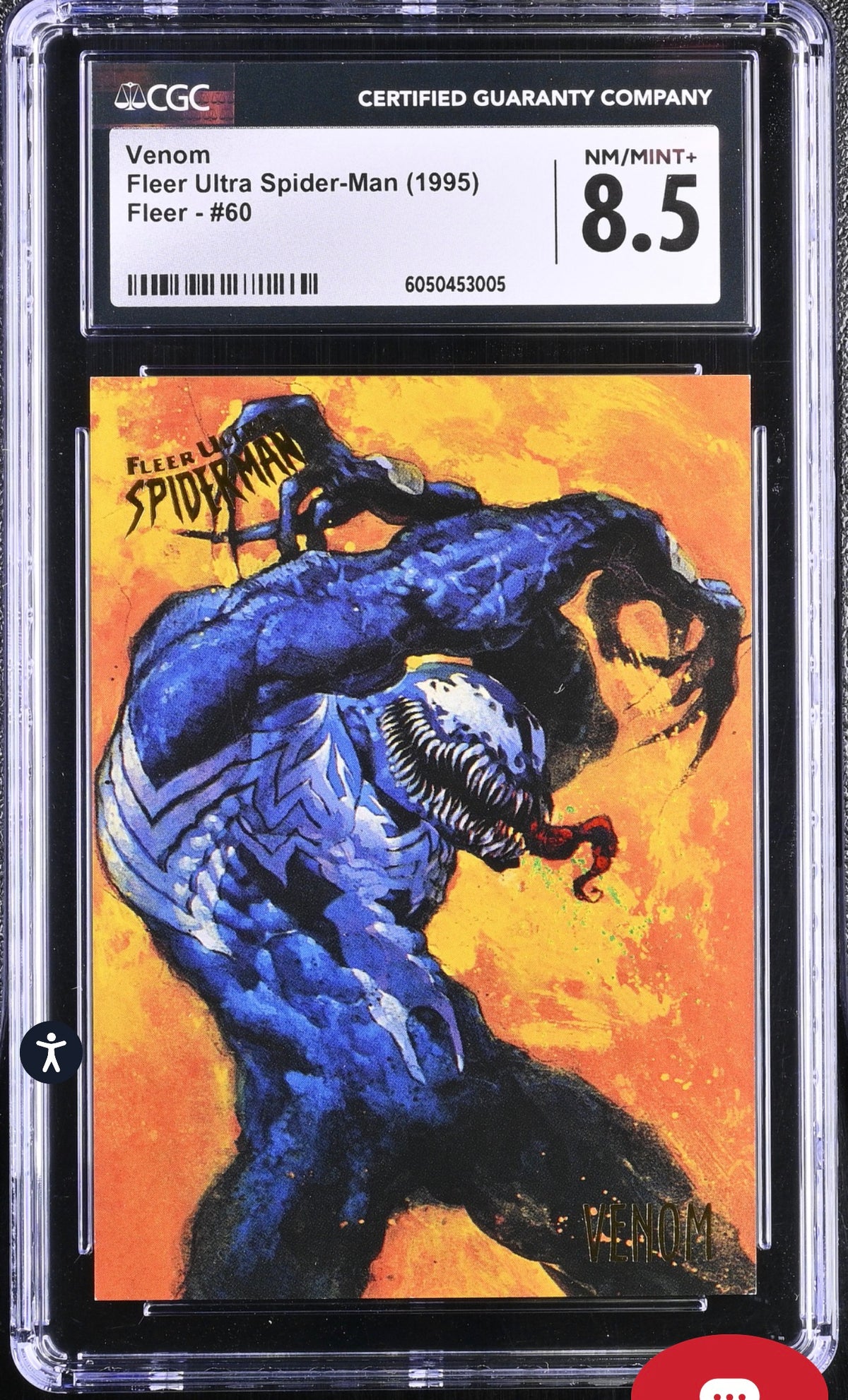 Venom Fleer Ultra Spider-Man (1995) #60 CGC 8.5 Card