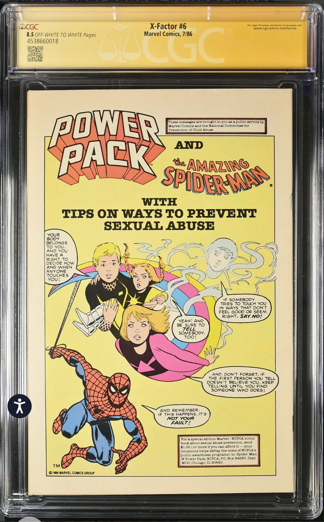 X-Factor #6 CGC SS 8.5 (Marvel, 1986) Signed By Walt & Louise Simonson (1st Full app of Apocalypse)