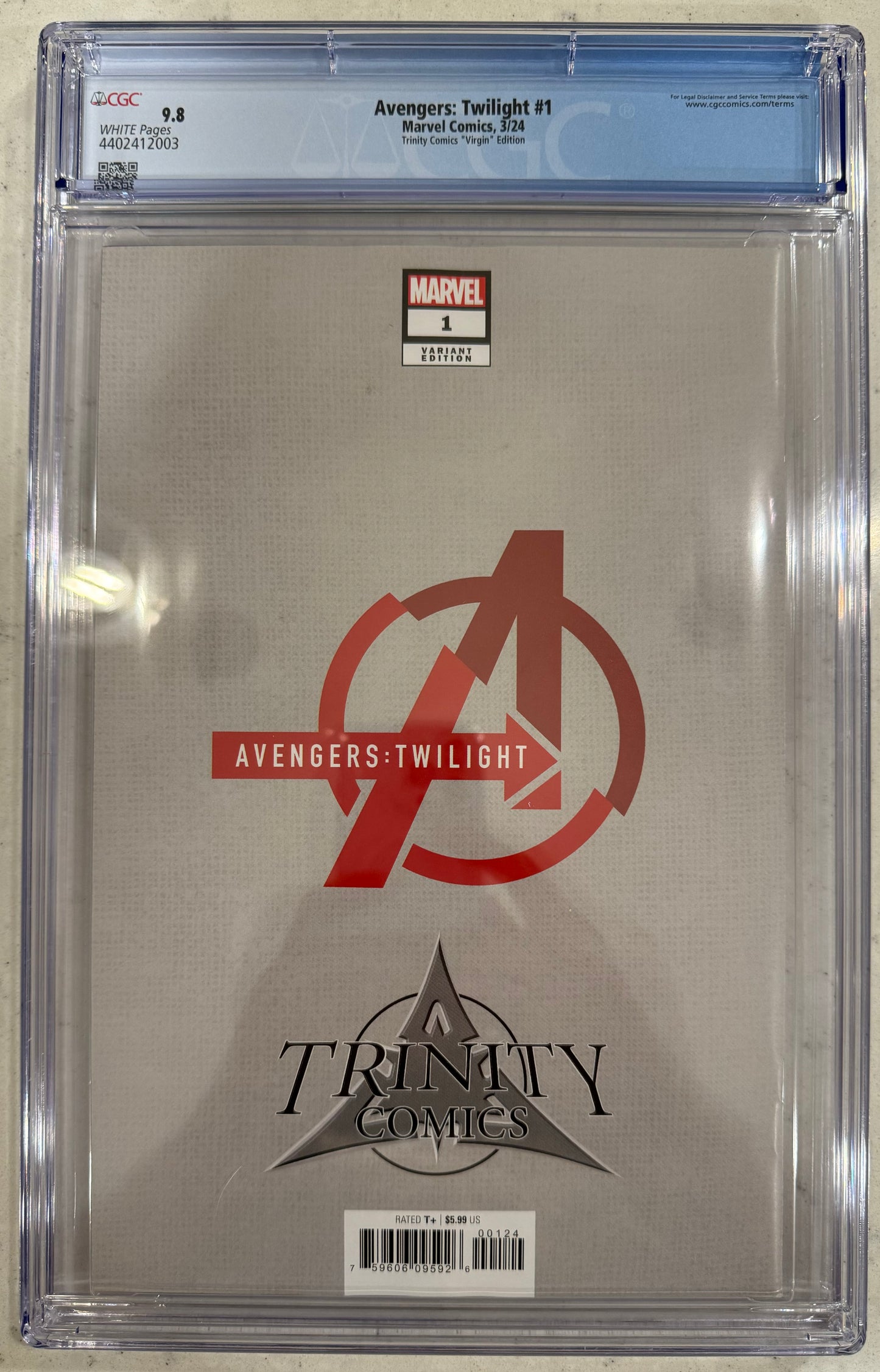 Avengers Twilight #1 CGC 9.8 (Peach Momoko Virgin Variant)