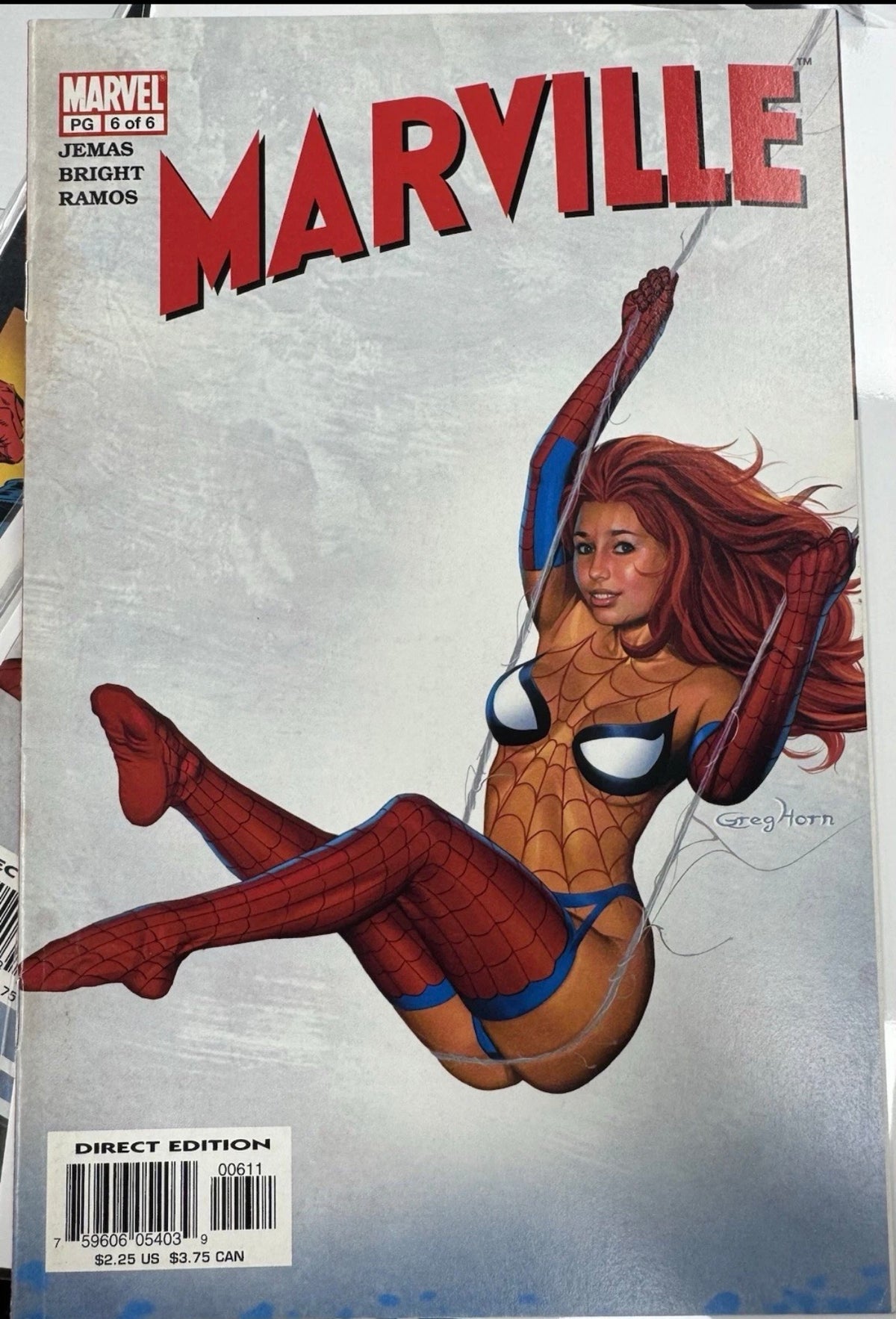 Marville #6 - Greghorn Spider-Costume Cover - Marvel Comics 2003