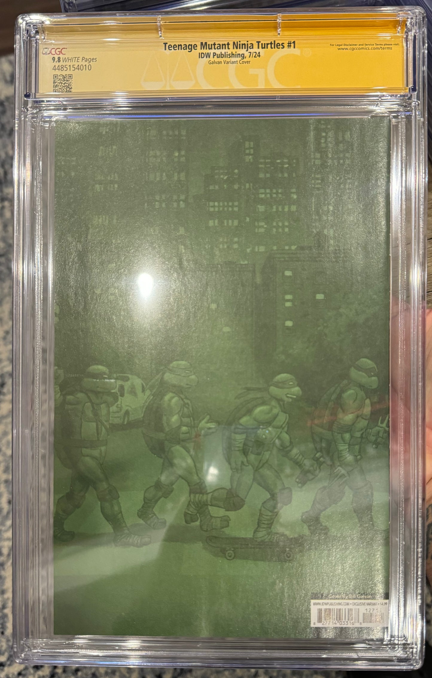 Teenage Mutant Ninja Turtles #1 CGC SS 9.8 (IDW, 2024) Abbey Road Beatles Homage Signed By Jason Aaron