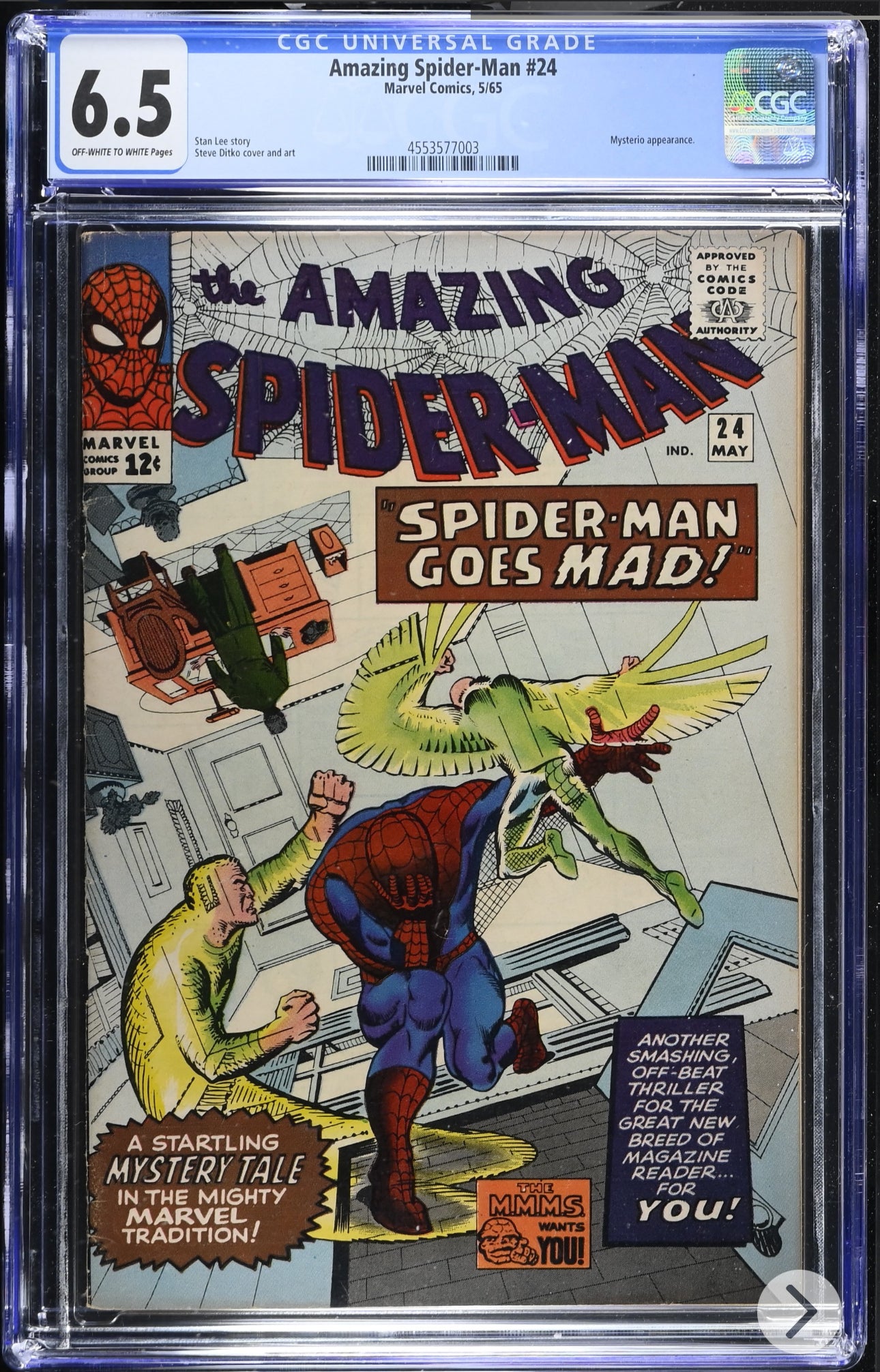 Amazing Spider-Man #24 CGC 6.5 (Marvel, 1965) Off White To White Pages
