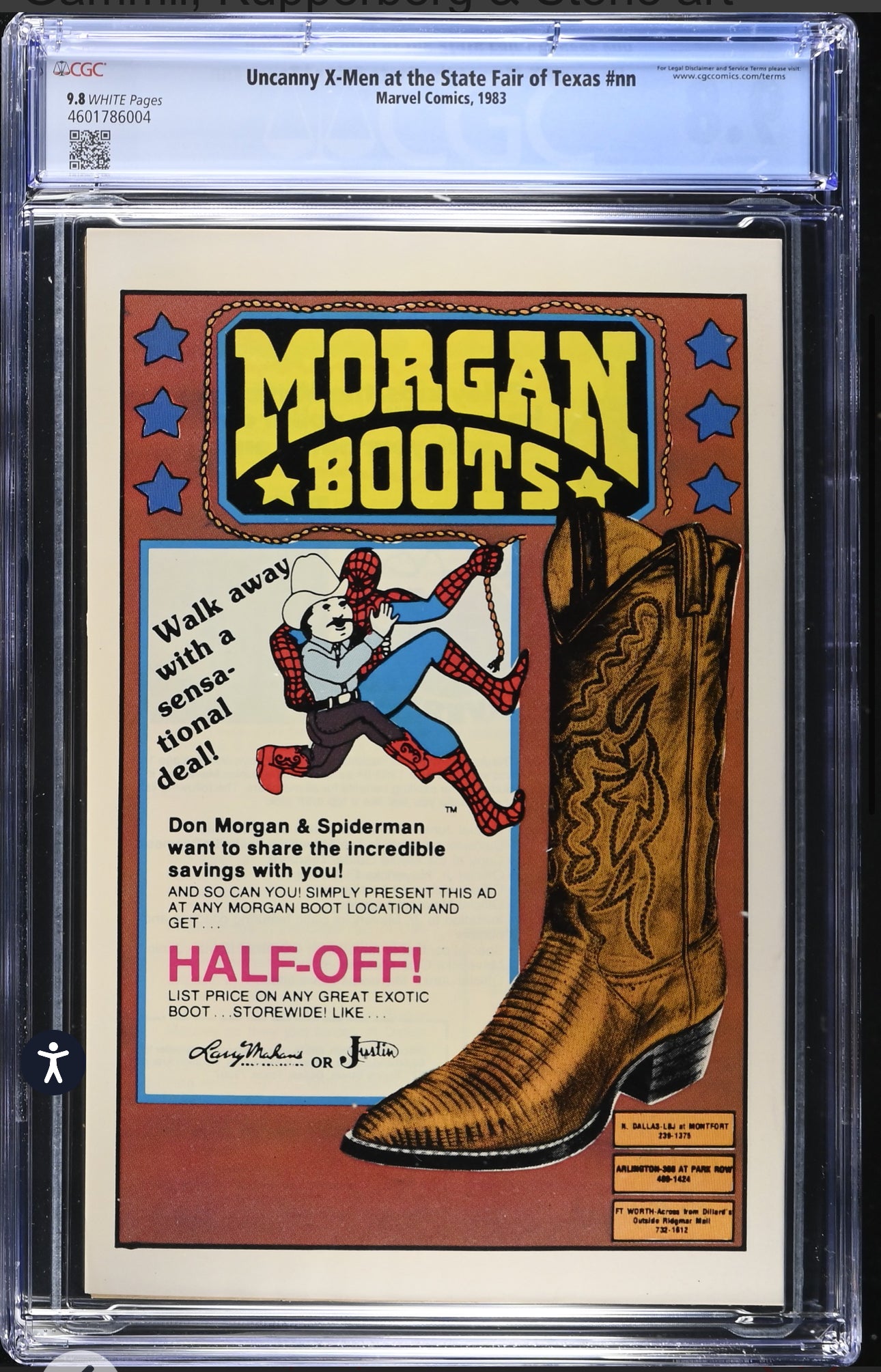 Uncanny X-Men at the State Fair of Texas #nn CGC 9.8 (Marvel, 1983)