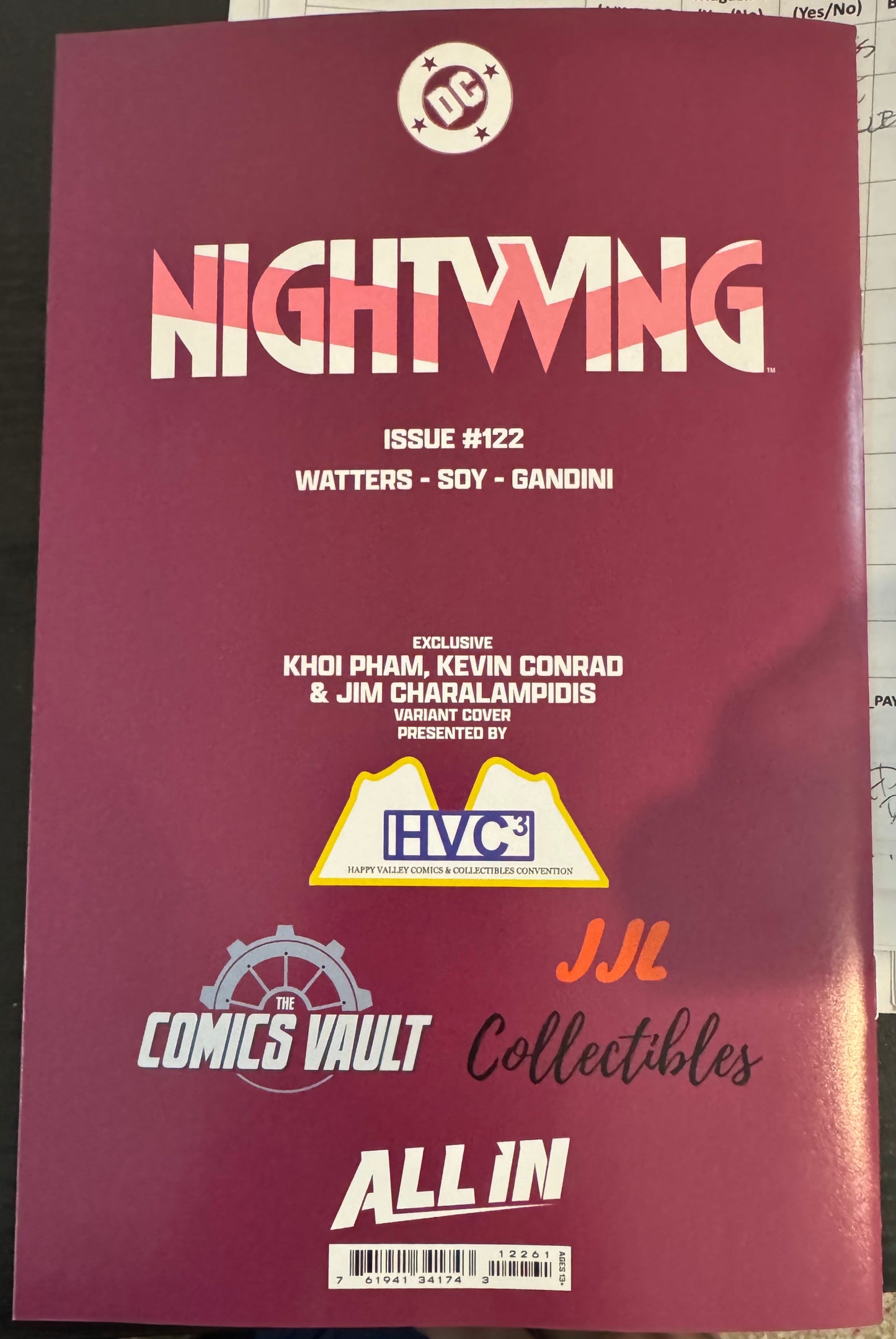 Nightwing #122 (DC Comics, 2025) Variant by Khoi Pham, Kevin Conrad, Jim Charalampidis Limited to 1,000 (JJL Collectibles Exclusive, Limited to 1000 Copies)