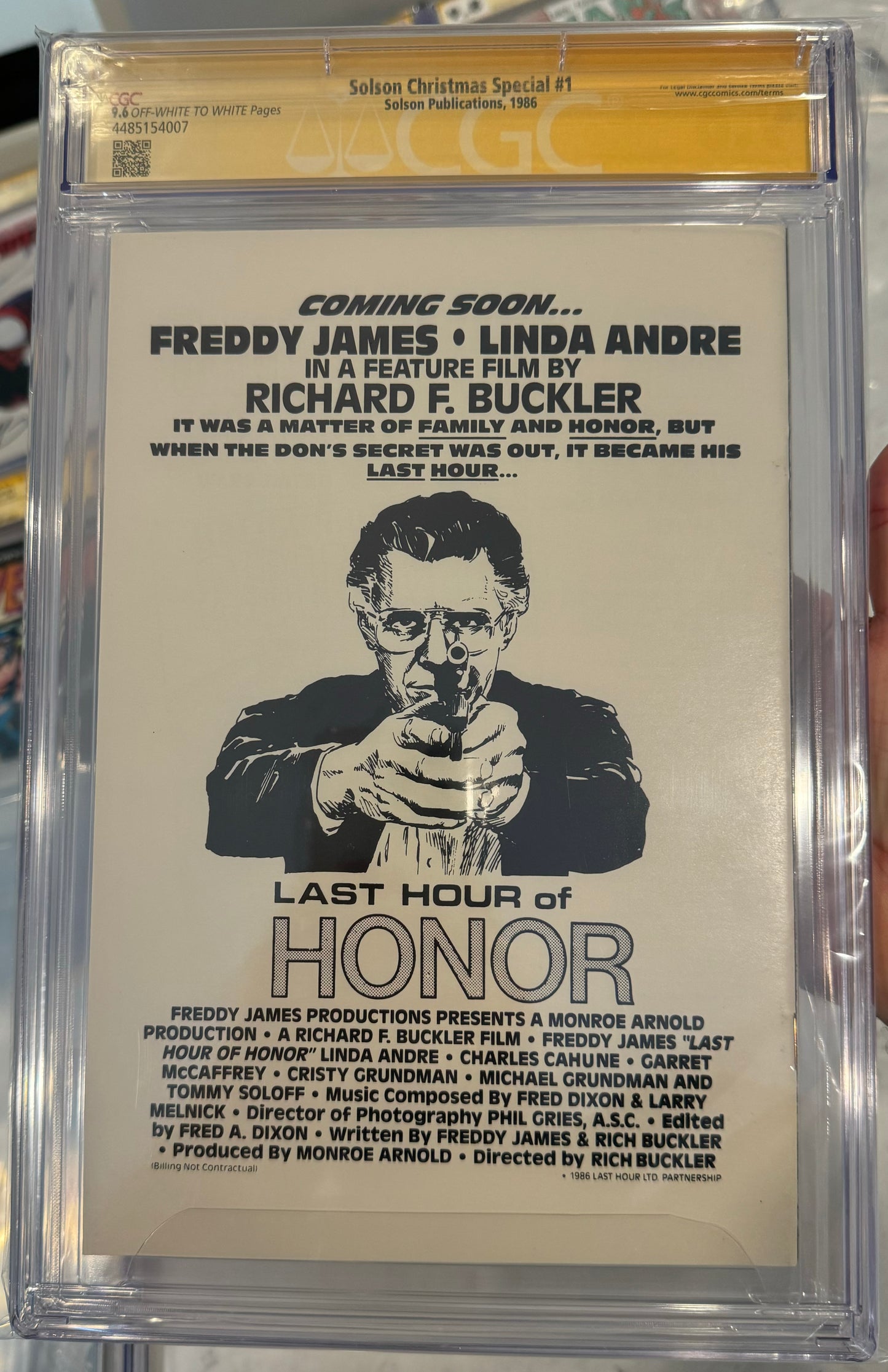 Solson Christmas Special #1 CGC SS 9.8 (Samurai Santa, 1st Published Jim Lee Art) SIGNED BY JIM LEE