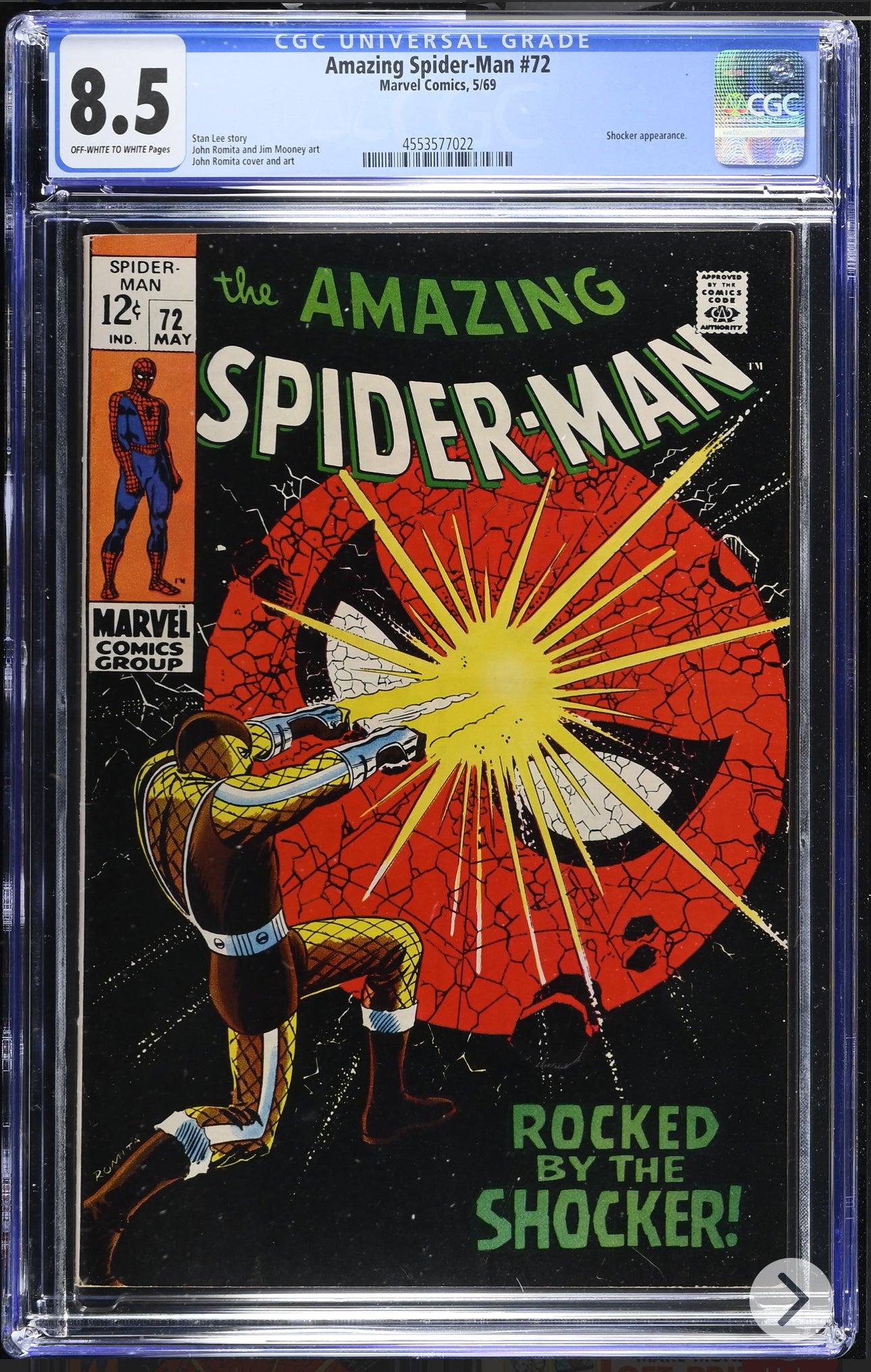 Amazing Spider-Man #72 CGC 8.5 (Marvel, 1969) Shocker Appearance