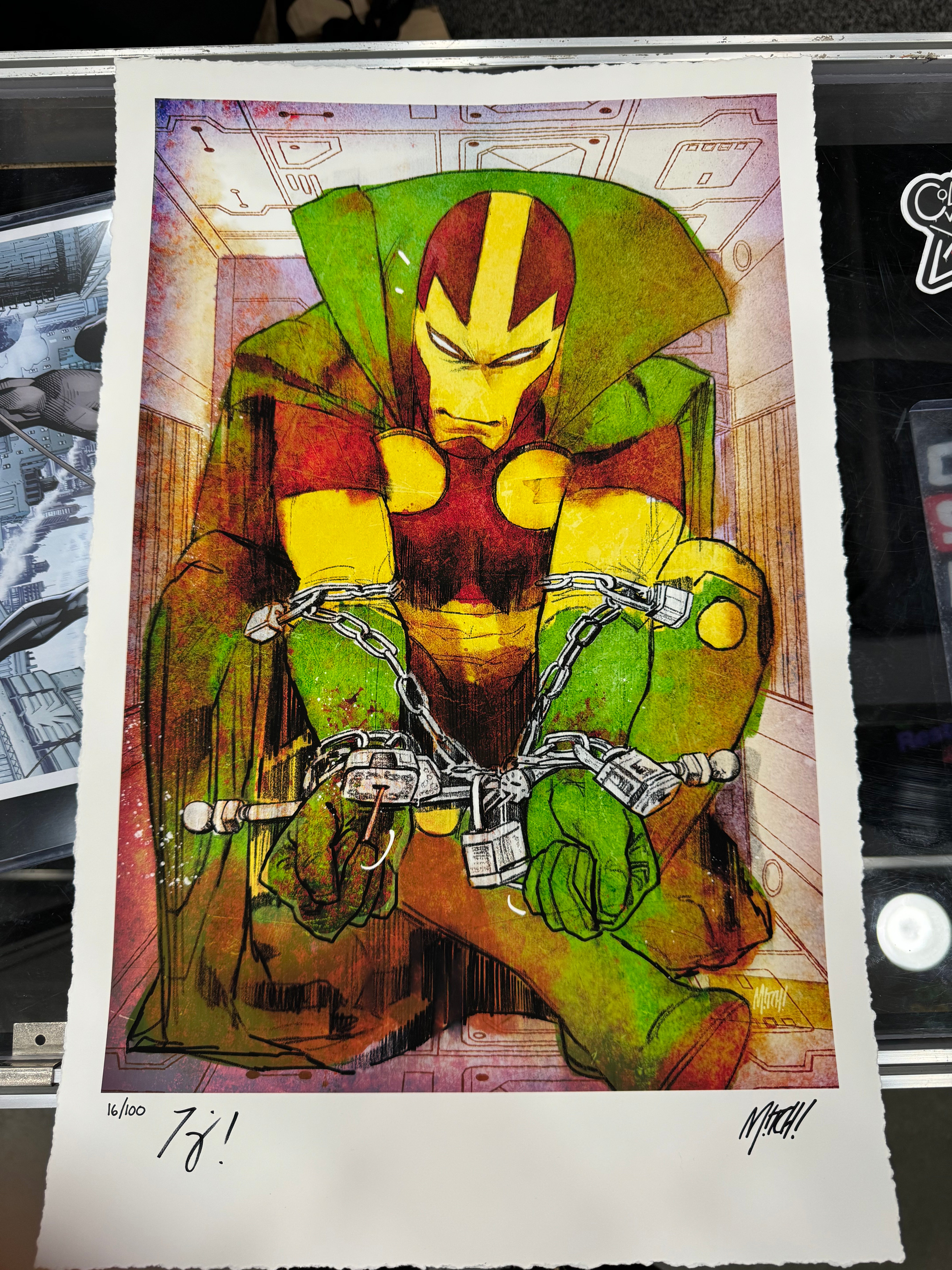 Mister Miracle 14 X 21 Art Print (signed By Mitch Gerads & Tom Mister Miracle 14 X 21 Art Print (signed By Mitch Gerads & Tom