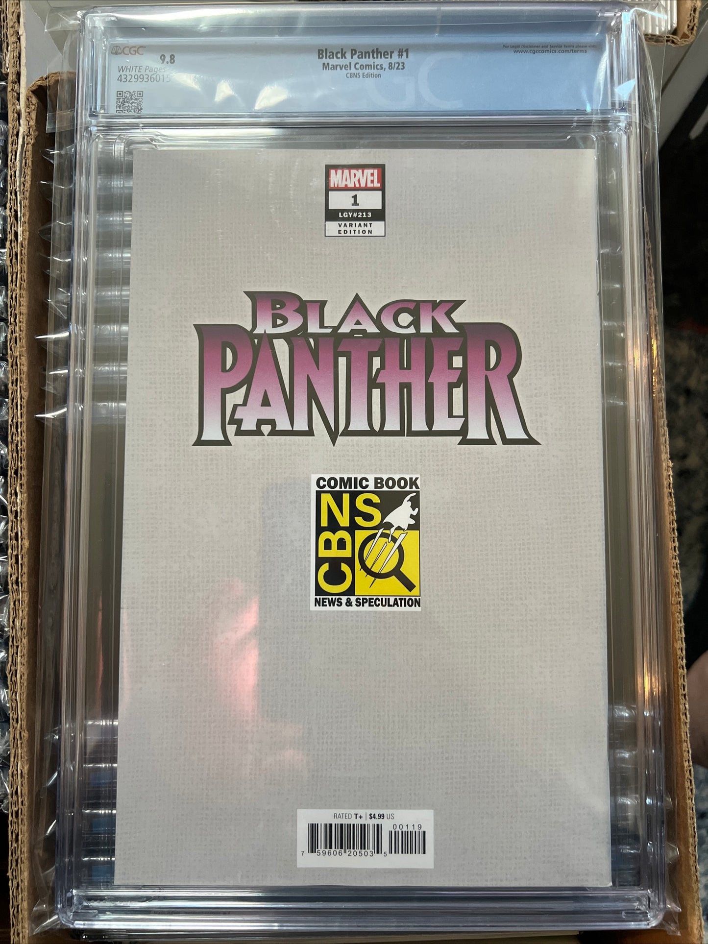 Black Panther #1 CGC 9.8 (2023 9th Series Marvel) Ivan Tao CBNS Exclusive Cover (Trade Dress)
