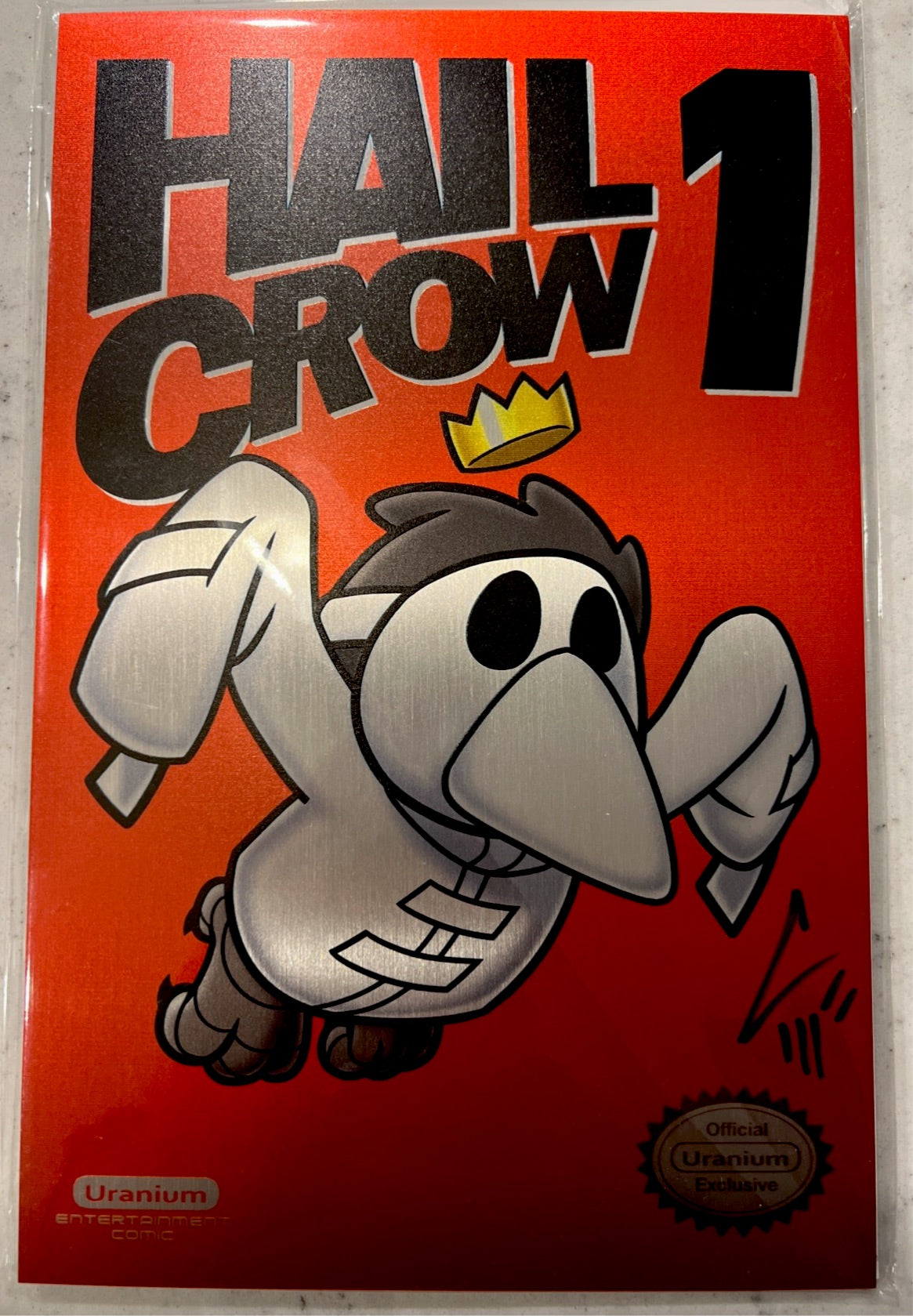 Hail Crow: King of Hell (Wicked Con Metal Variant) Signed by Javan Jordan