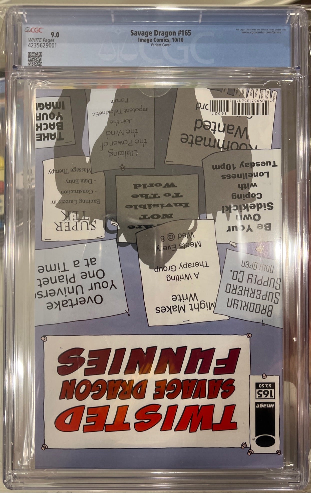 Savage Dragon #165 CGC 9.0 Image Comics) (Flying Colors Variant) Rare