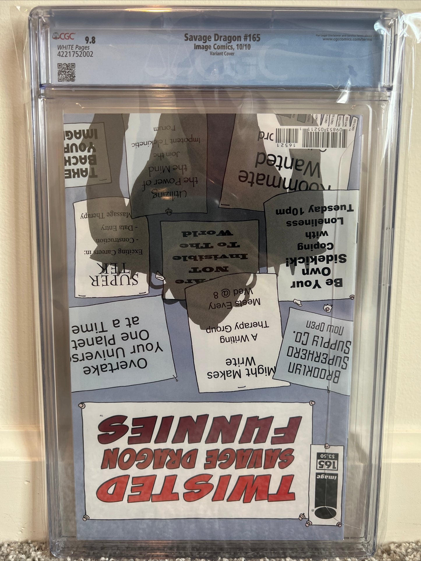 Savage Dragon #165 CGC 9.8 (Image Comics) Flying Colors Variant, Rare