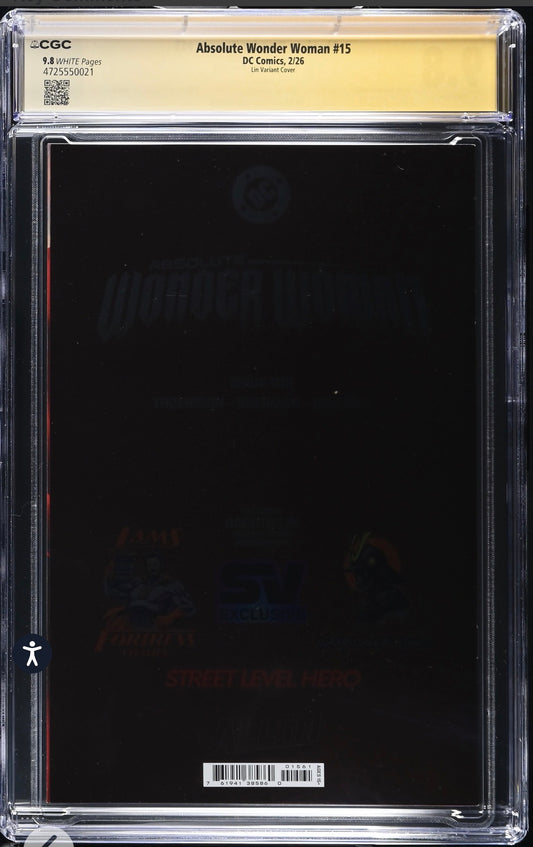 Absolute Wonder Woman #15 CGC SS 9.8 Signed By Rachta Lin (Foil Variant)