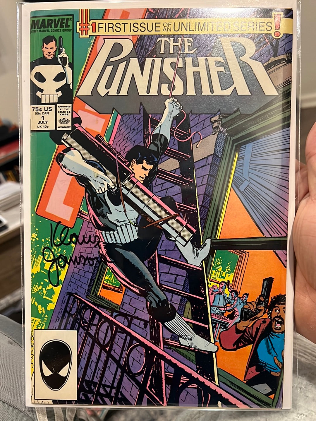 Punisher #1 (1987 2nd Series) Signed by Klaus Jansen